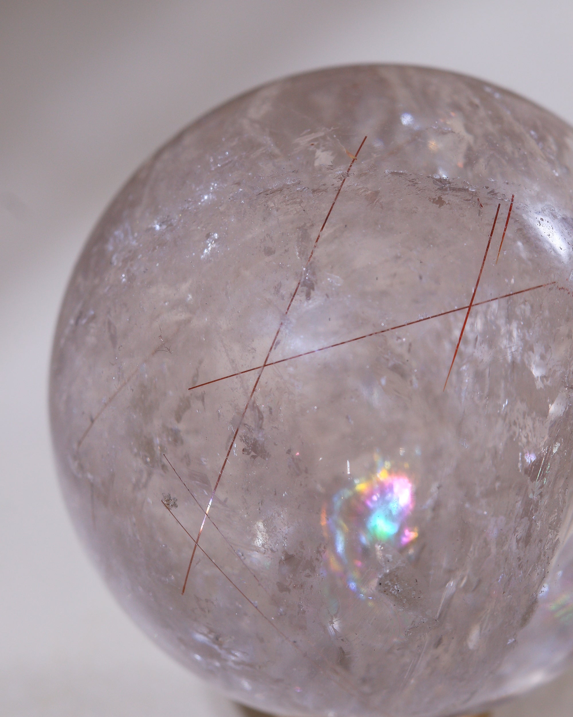 Rutilquarz Kugel, Einzelstück