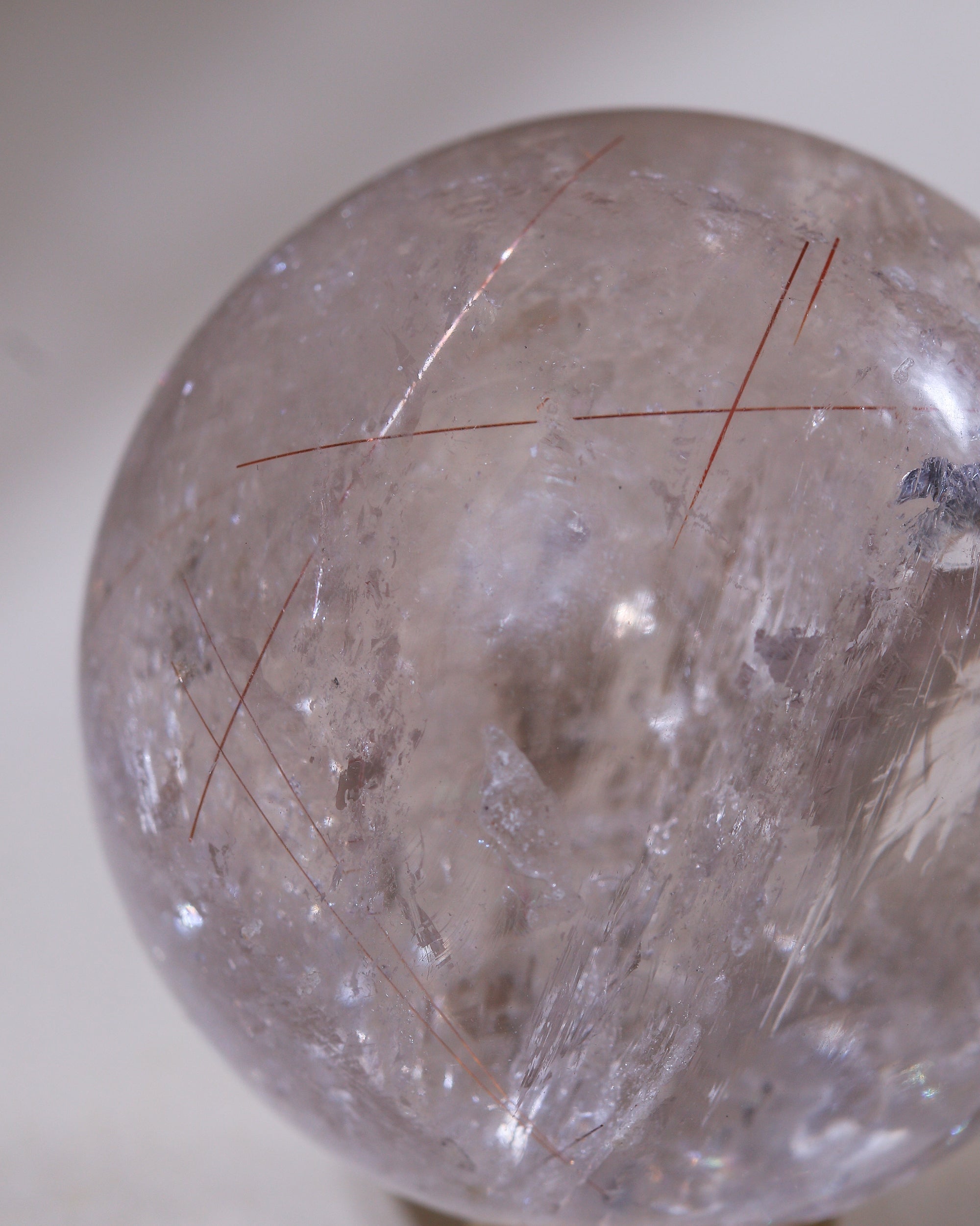 Rutilquarz Kugel, Einzelstück