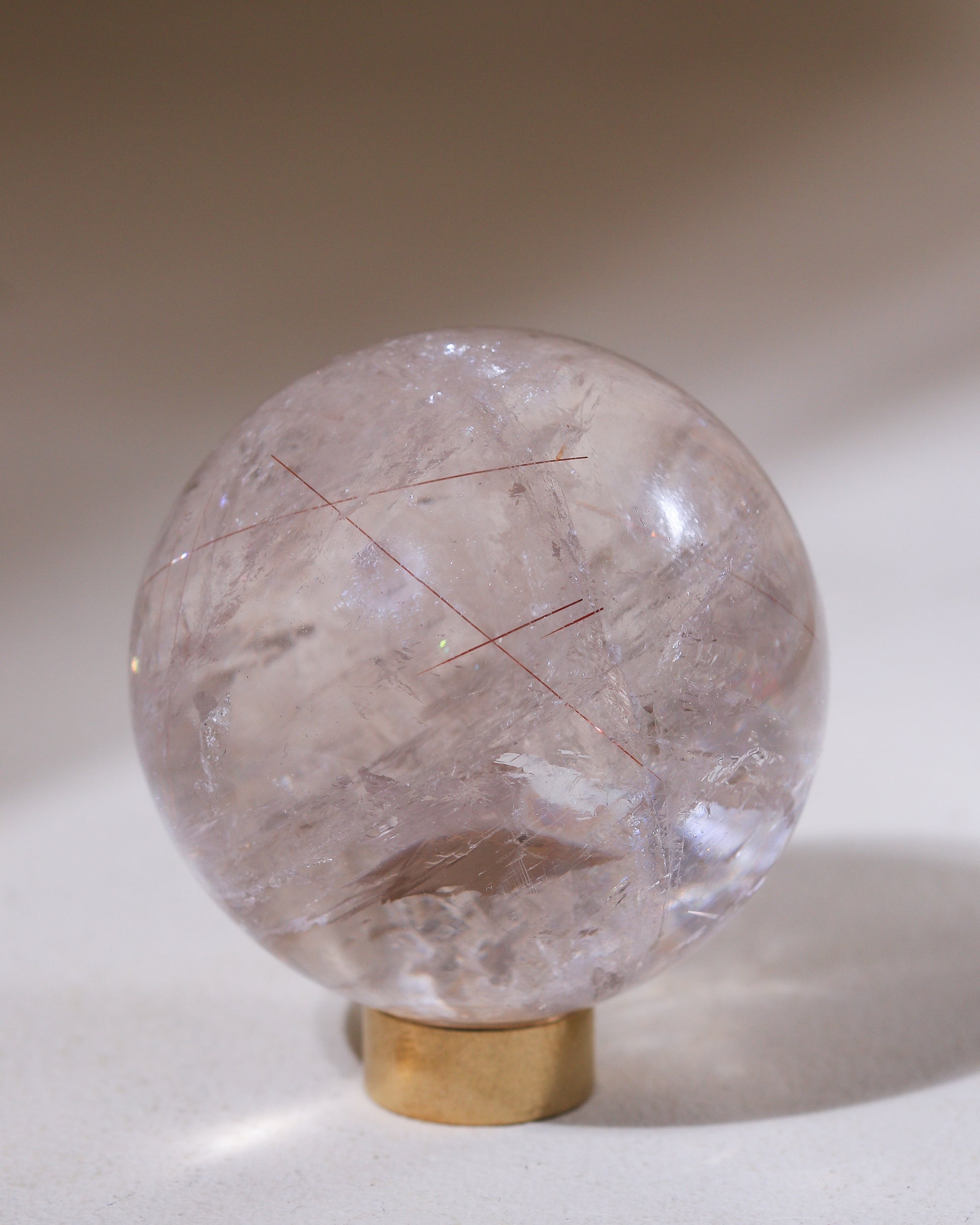 Rutilquarz Kugel, Einzelstück