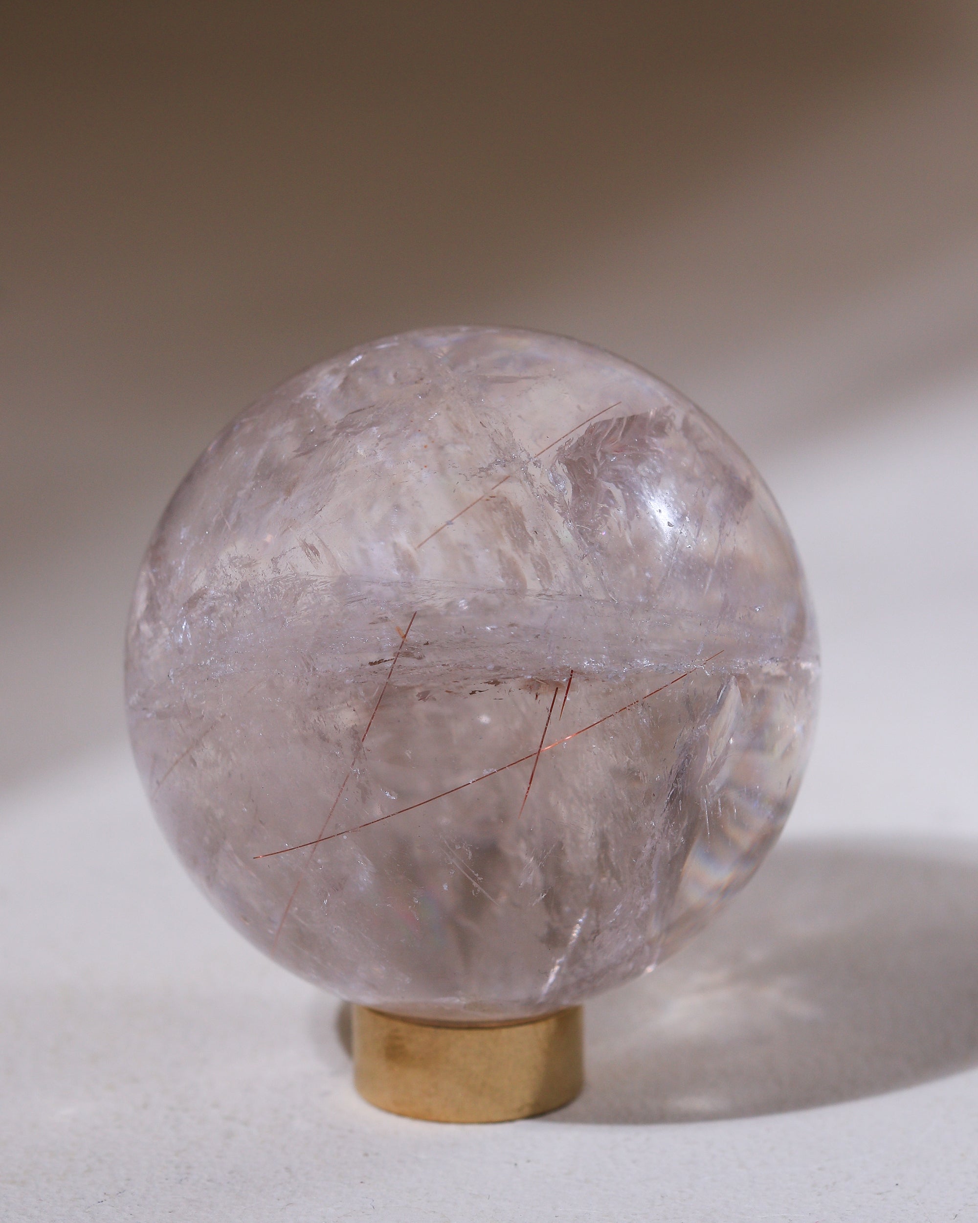 Rutilquarz Kugel, Einzelstück