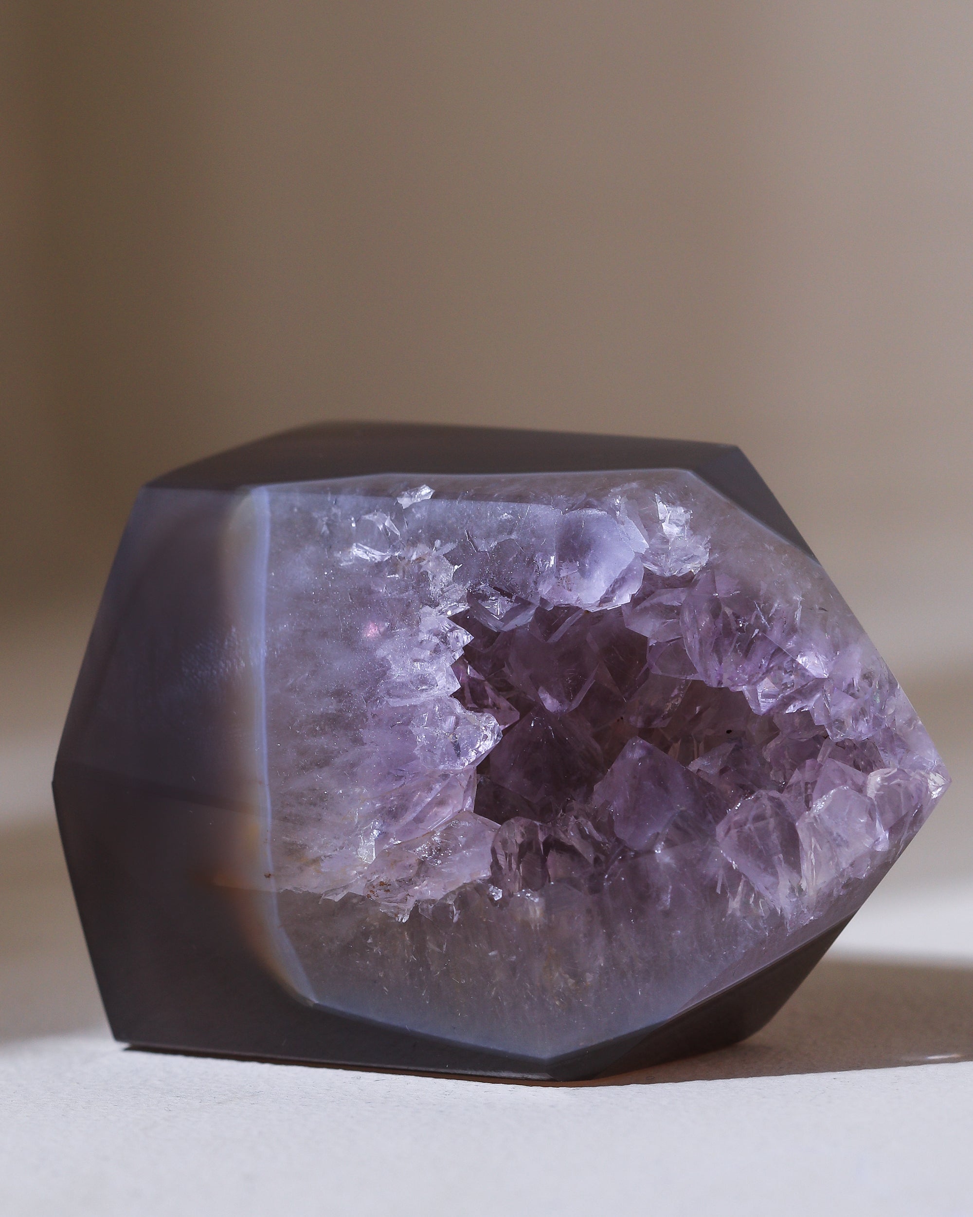 Amethyst-Achat Spitze Einzelstück