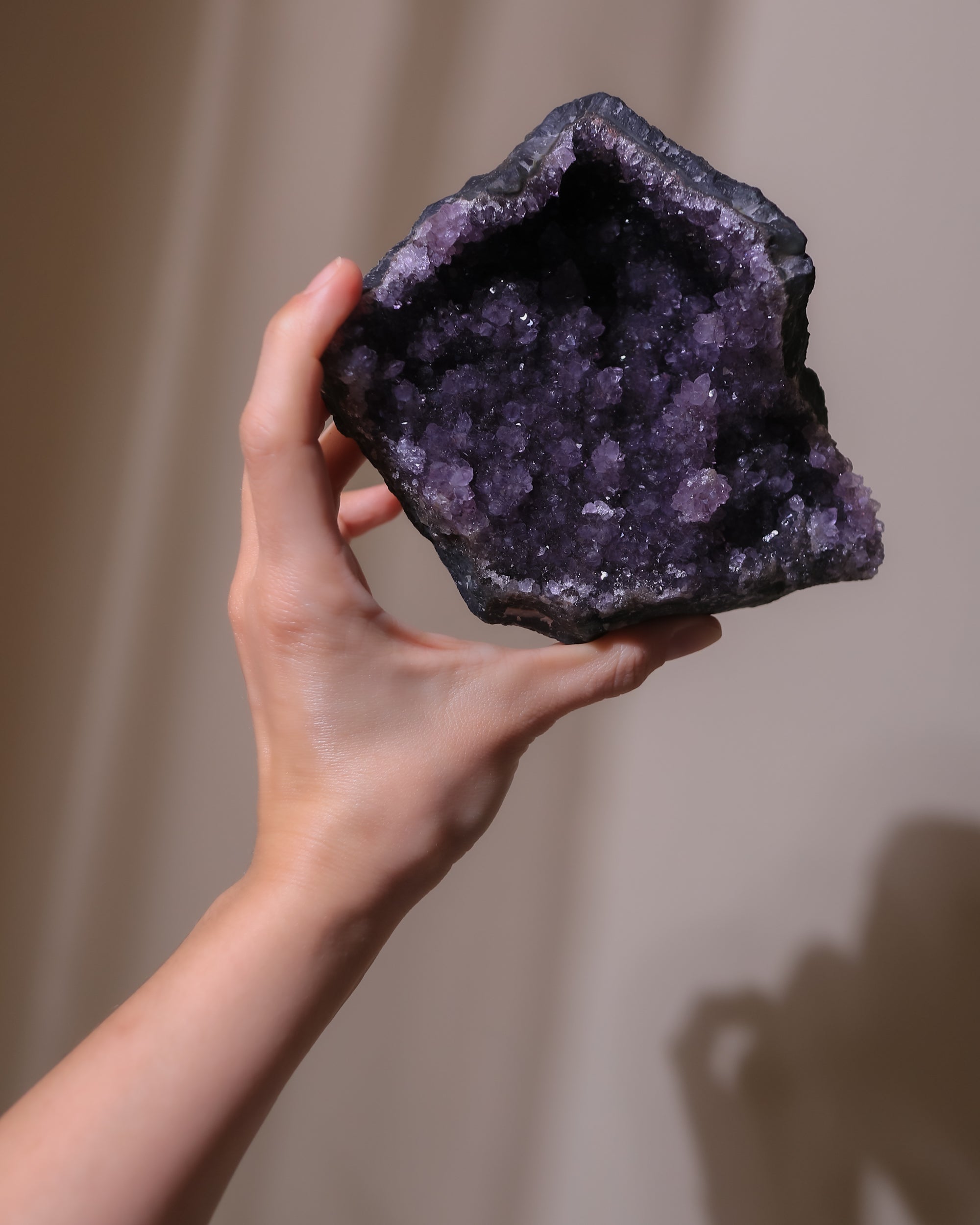 Stalaktit-Amethyst Kristall, Einzelstück