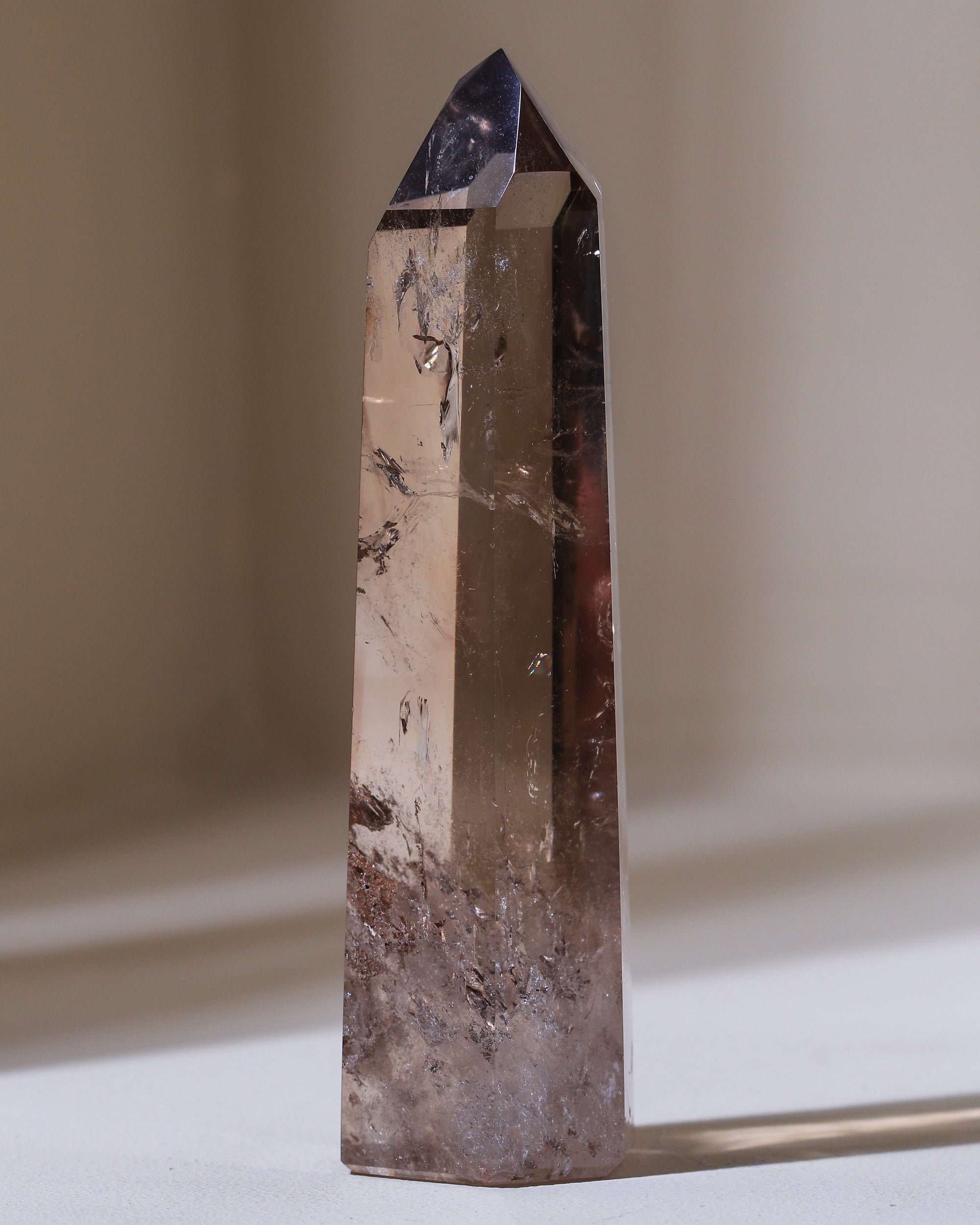 Champagnerquarz Spitze, Einzelstück