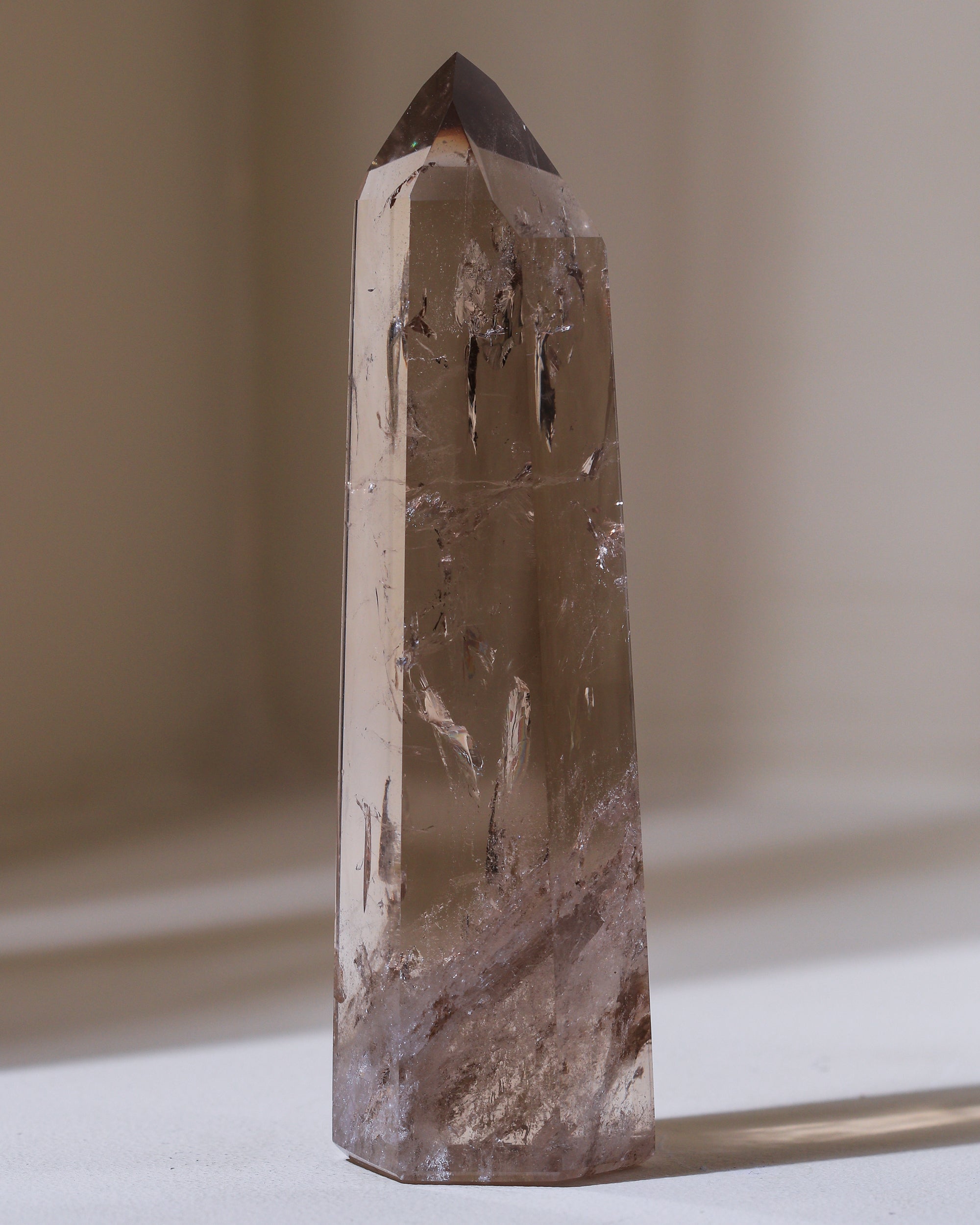 Champagnerquarz Spitze, Einzelstück