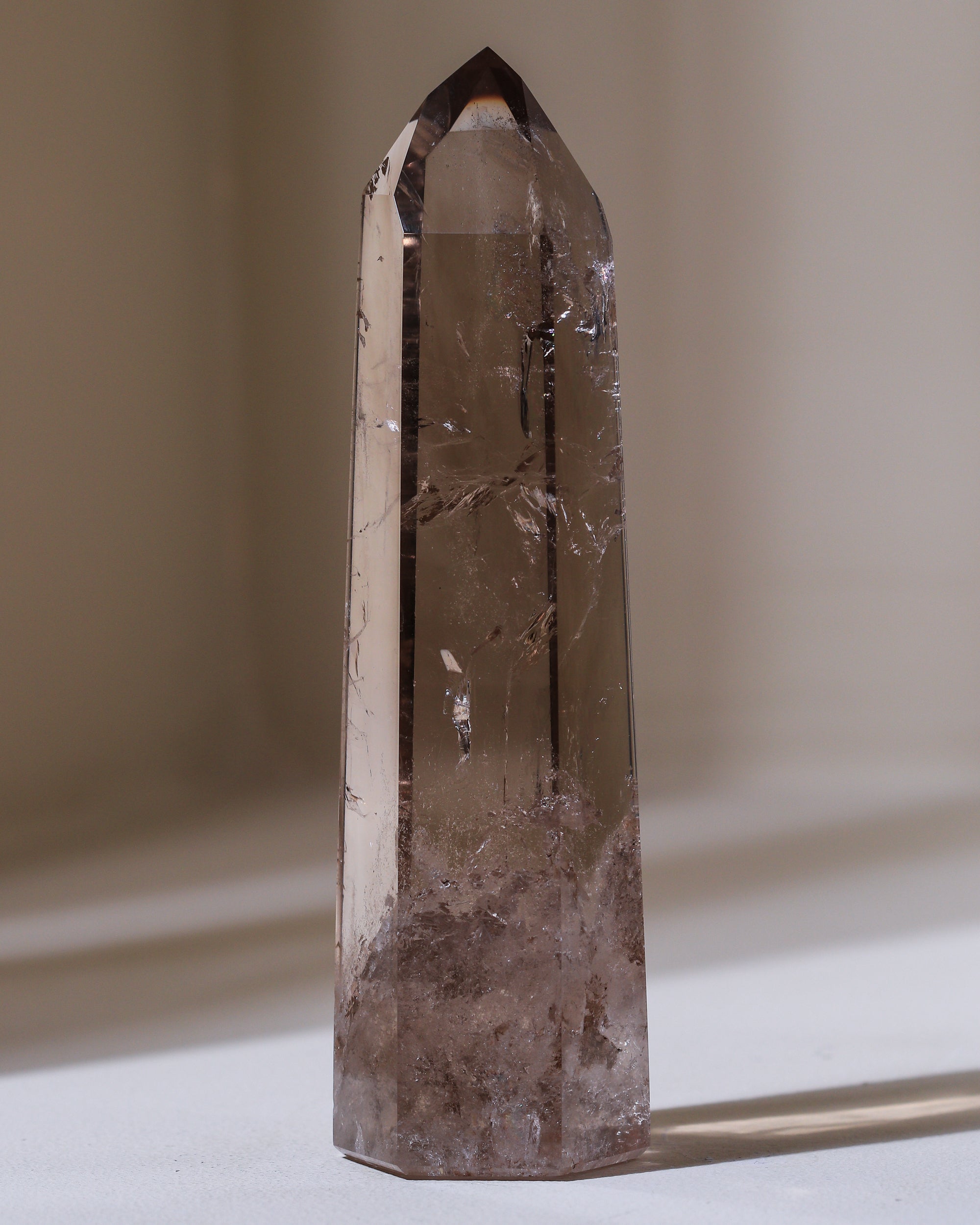 Champagnerquarz Spitze, Einzelstück