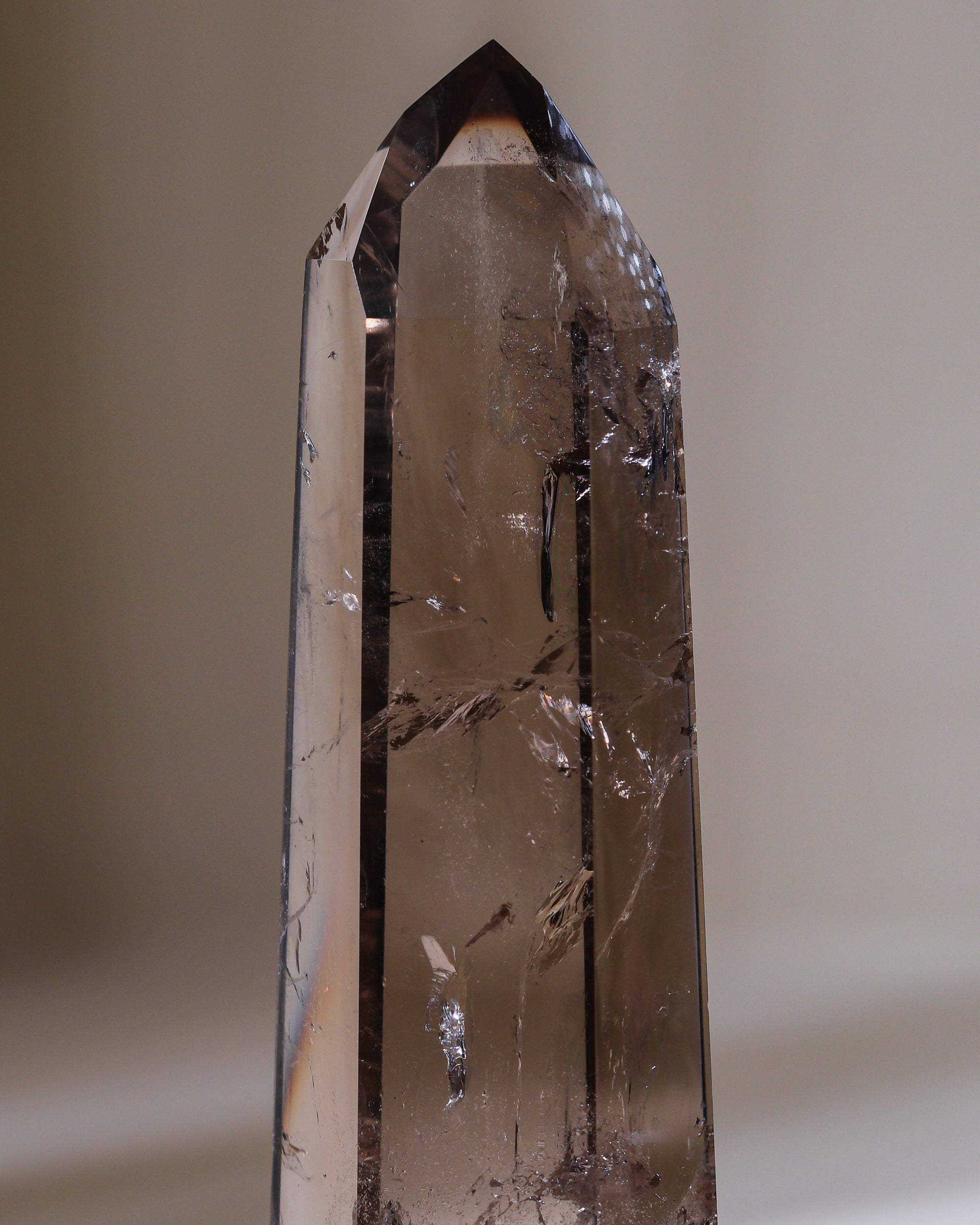 Champagnerquarz Spitze, Einzelstück