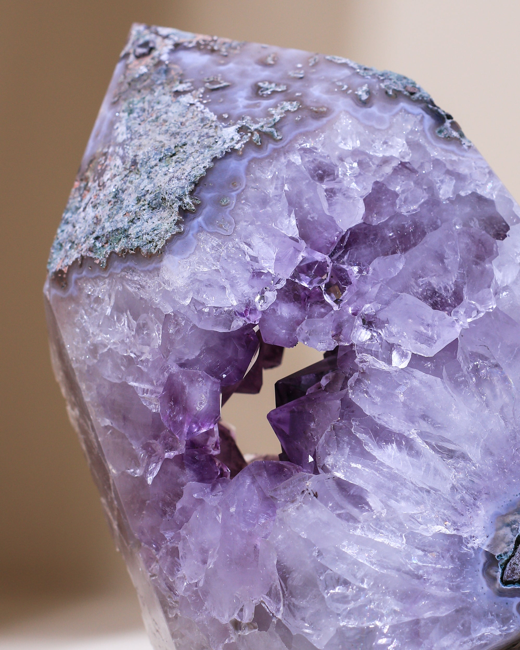 XL Amethyst Spitze, Einzelstück
