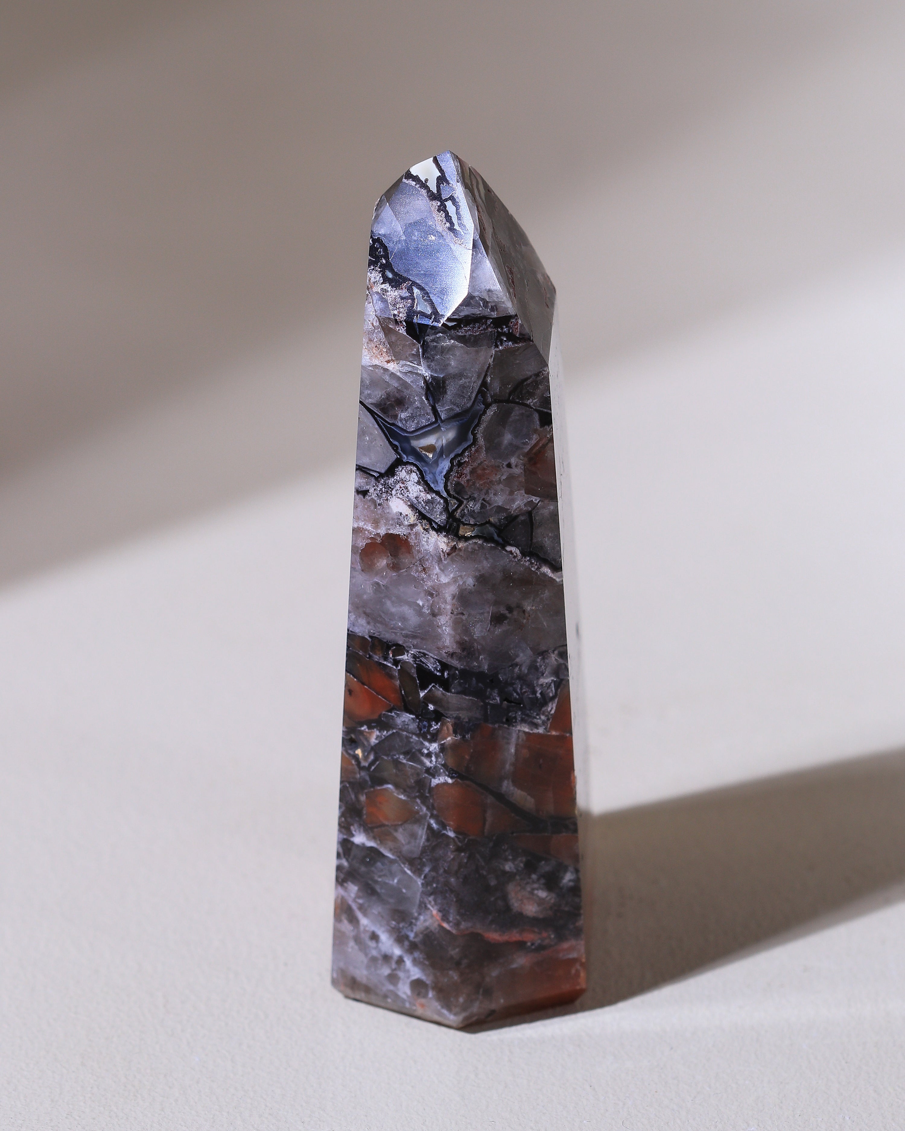 Mosaikquarz Spitze, Einzelstück