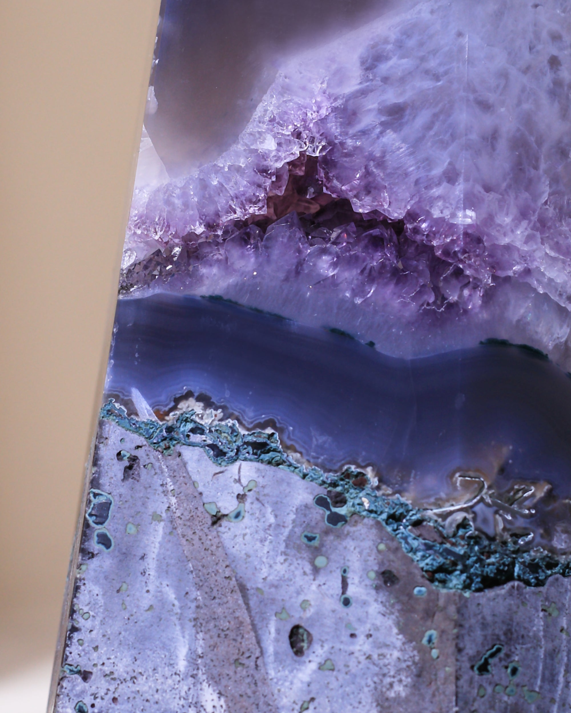 XL Amethyst-Achat Spitze, Einzelstück