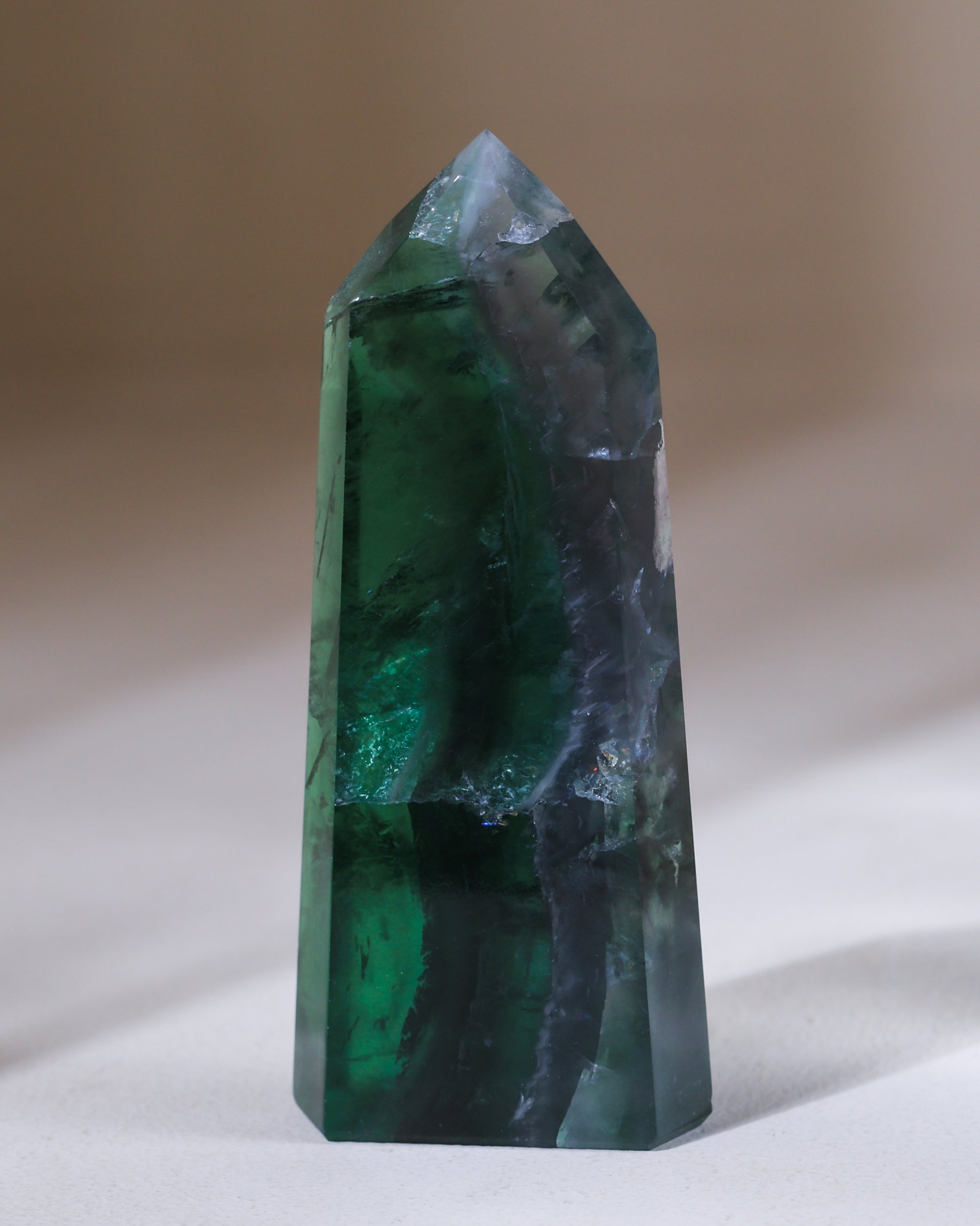 Smaragdgrüner Fluorit, Einzelstück