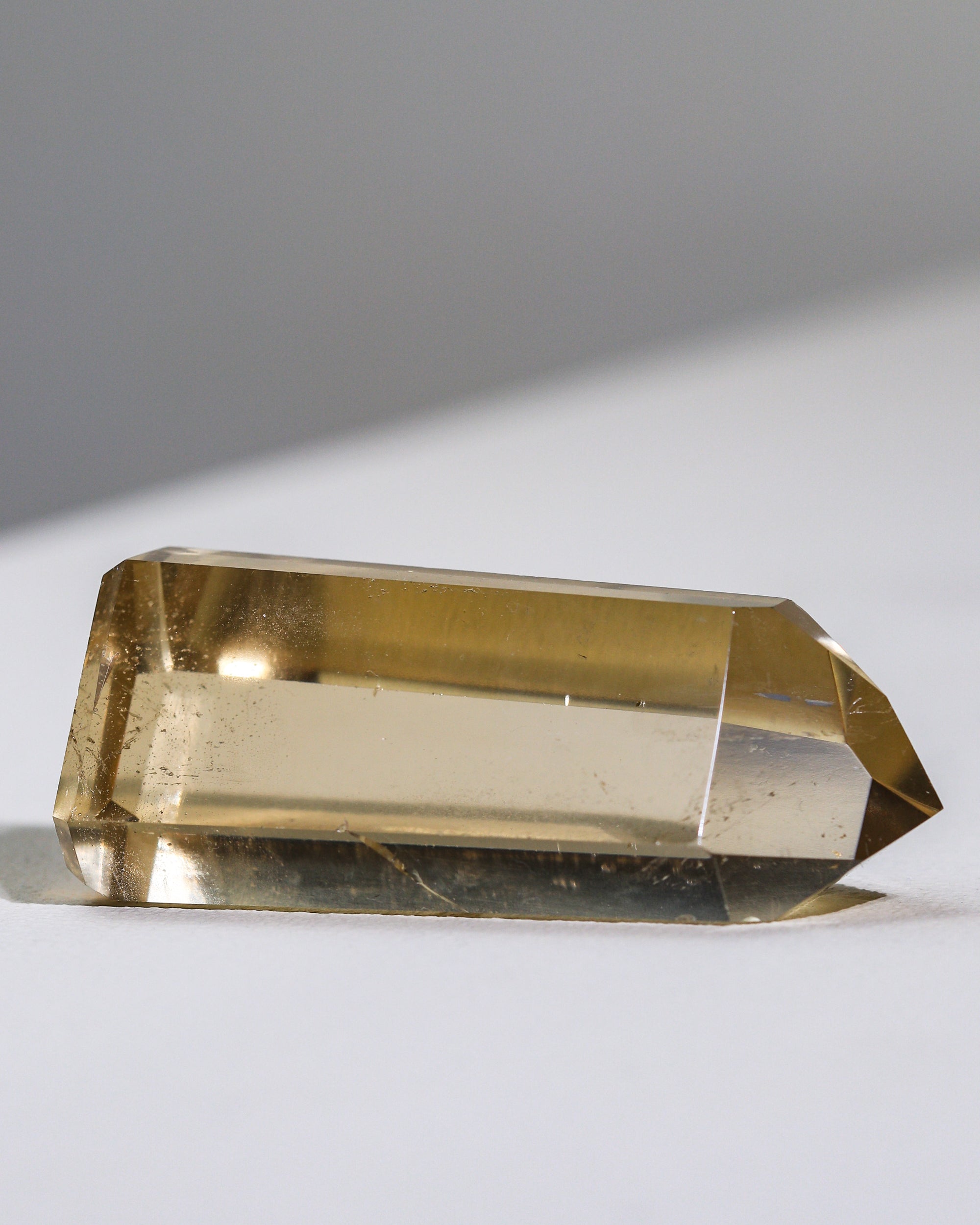 crystal clear citrine tip (natural citrine), unique piece