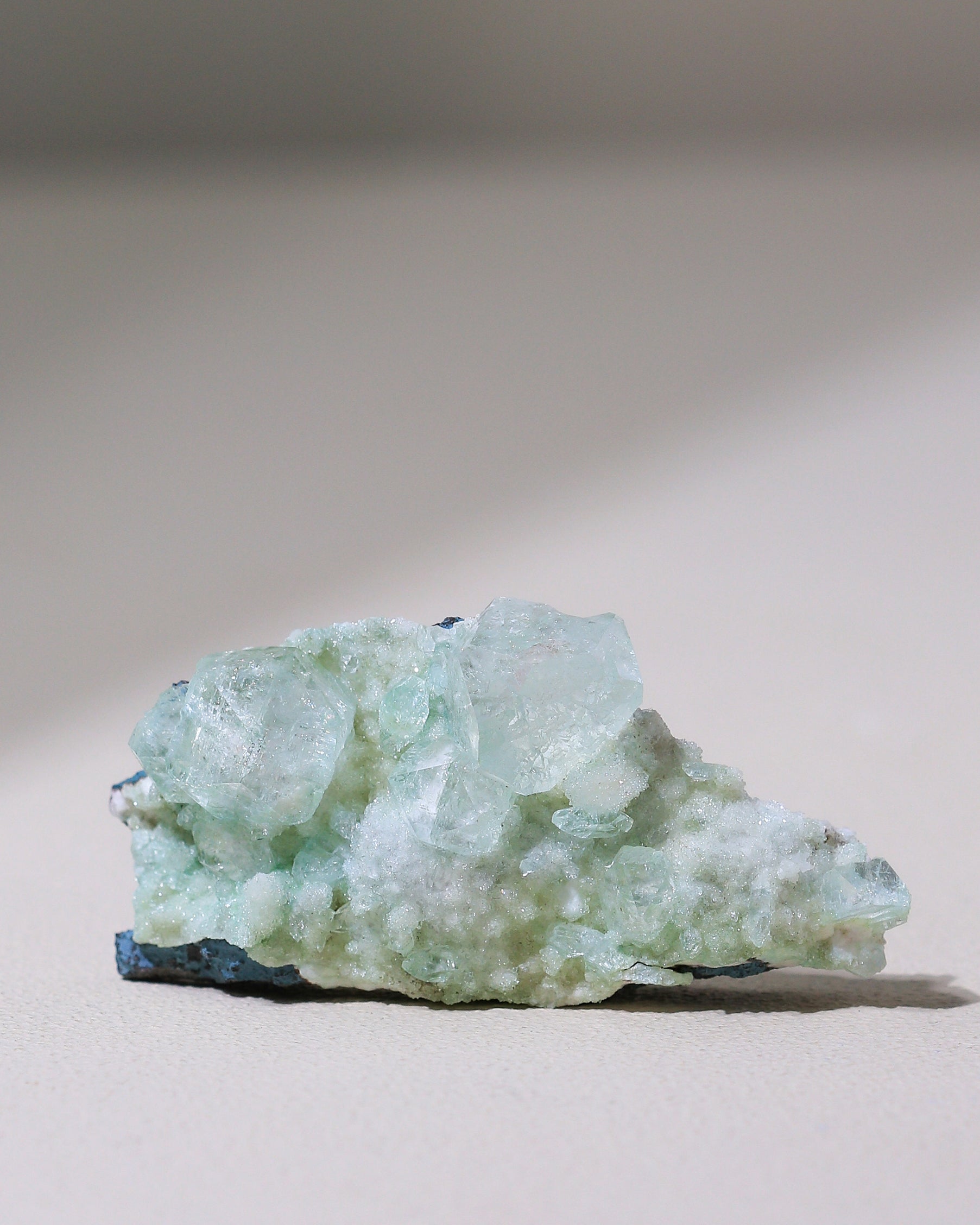 grüner Apophyllit Kristall, Einzelstück