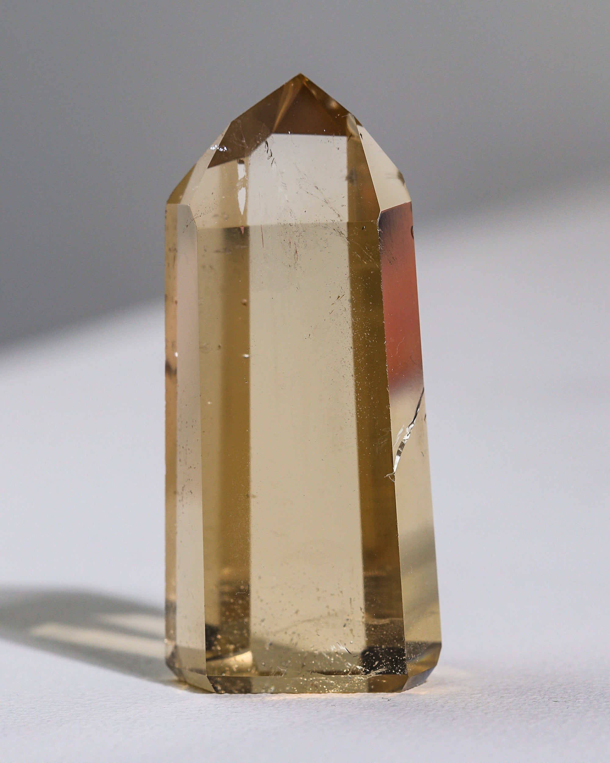 crystal clear citrine tip (natural citrine), unique piece