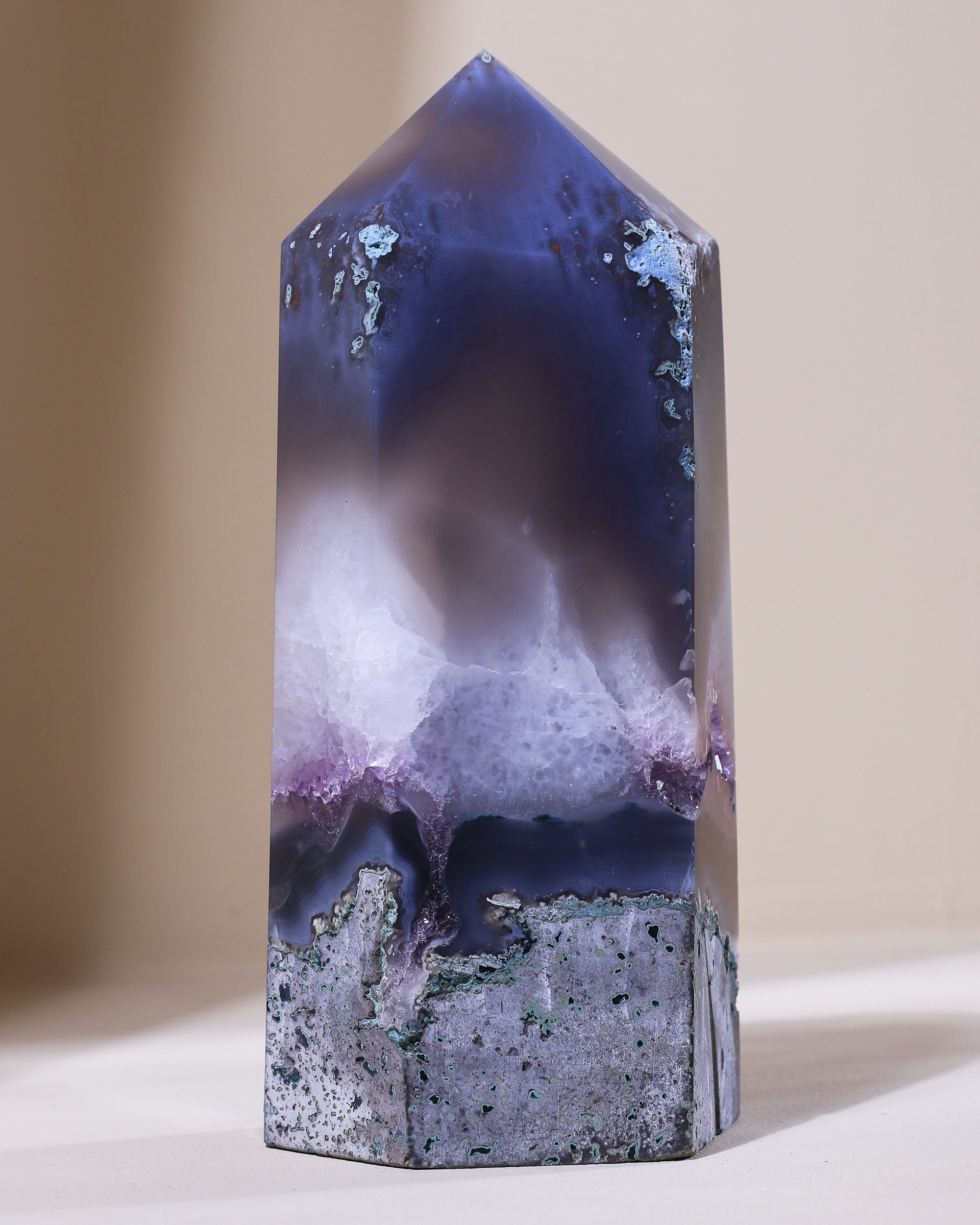 XL Amethyst-Achat Spitze, Einzelstück