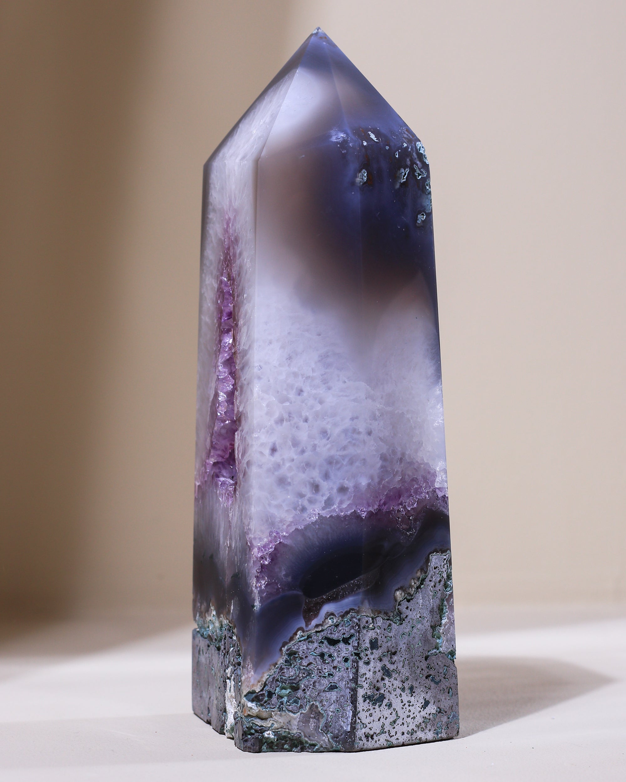 XL Amethyst-Achat Spitze, Einzelstück