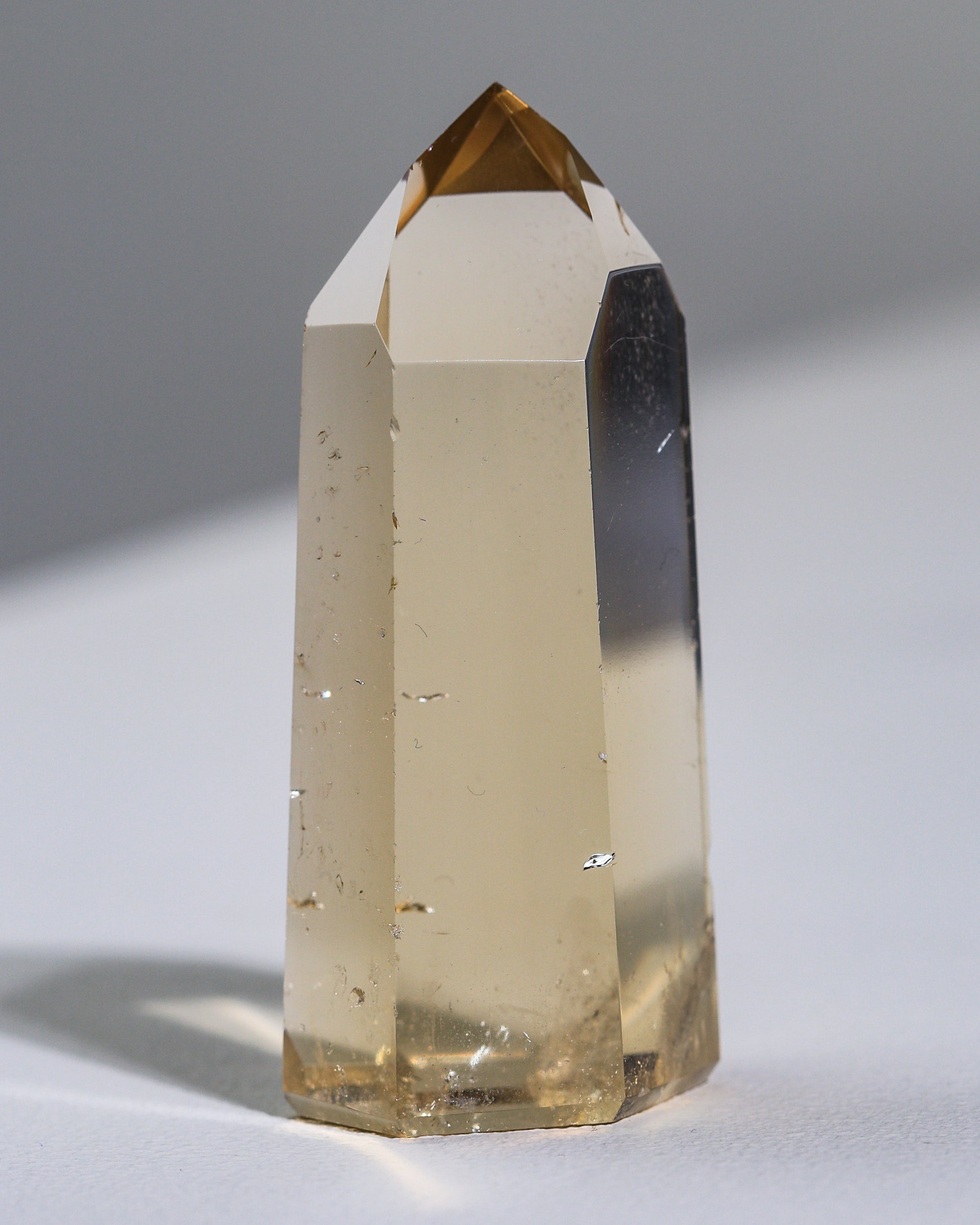 crystal clear citrine tip (natural citrine), unique piece