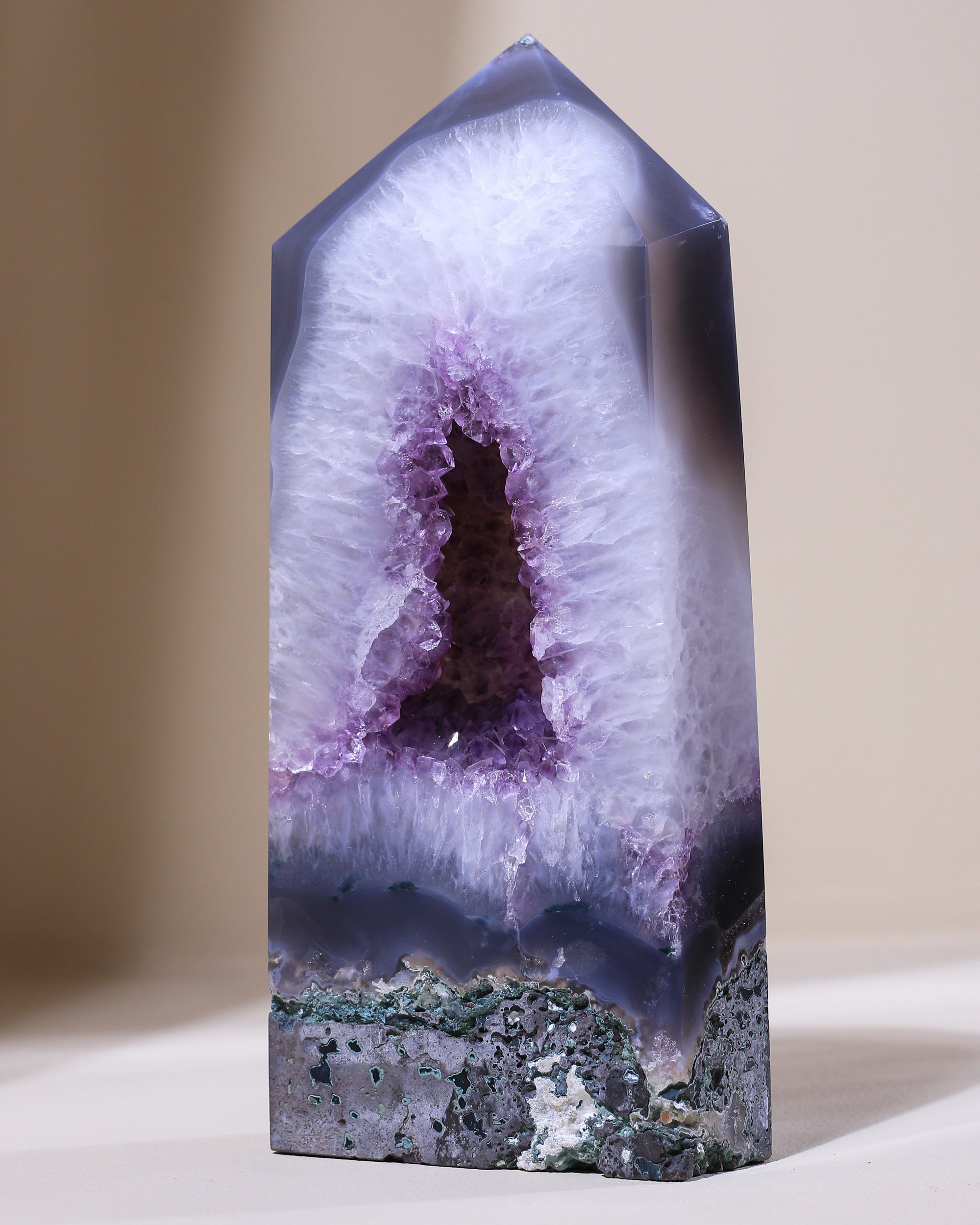 XL Amethyst-Achat Spitze, Einzelstück