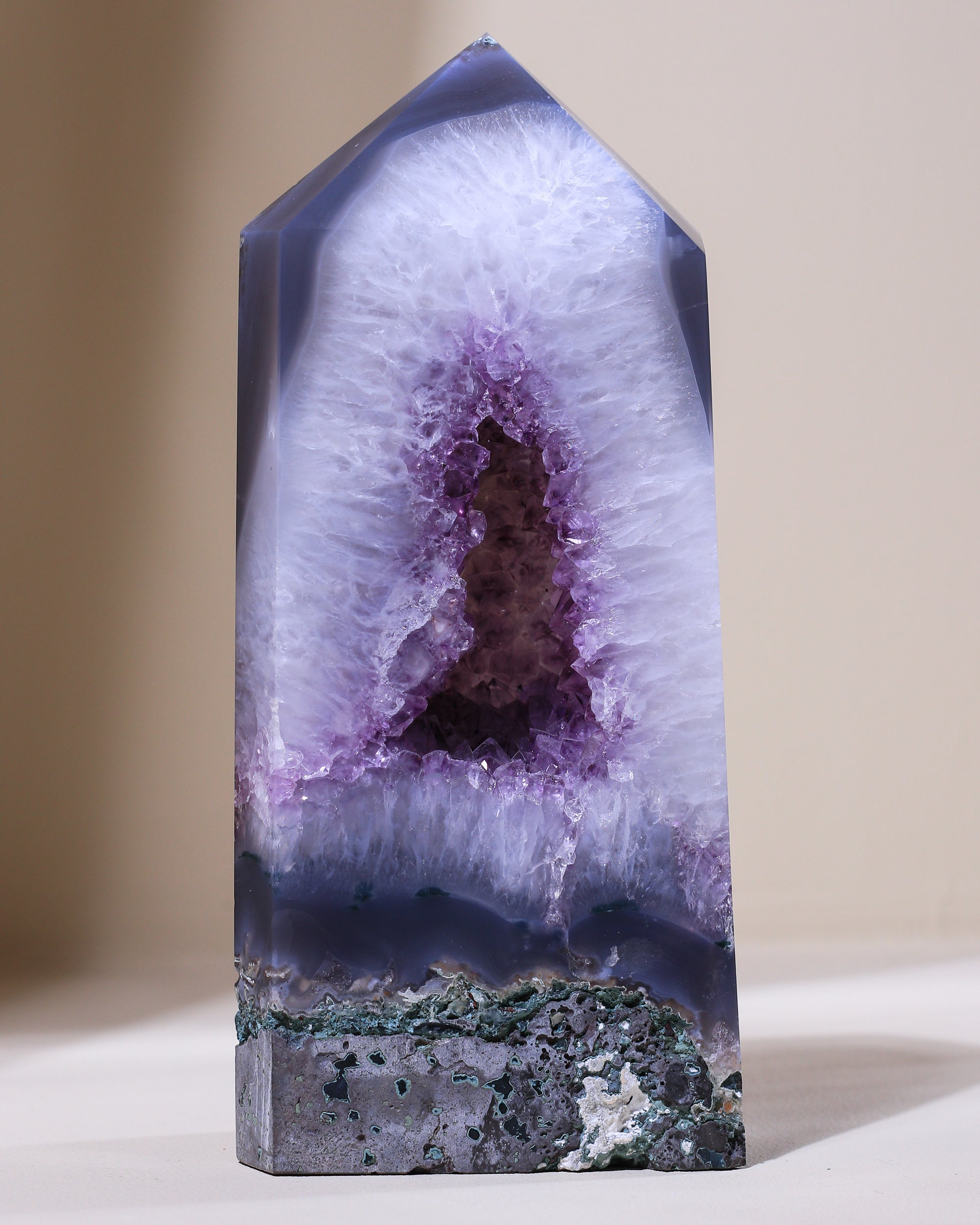 XL Amethyst-Achat Spitze, Einzelstück