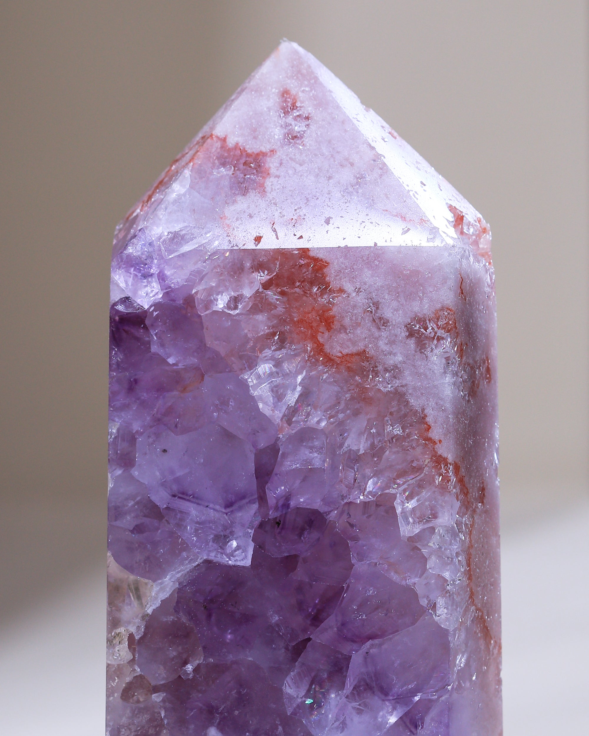 pinke Amethyst Spitze, Einzelstück