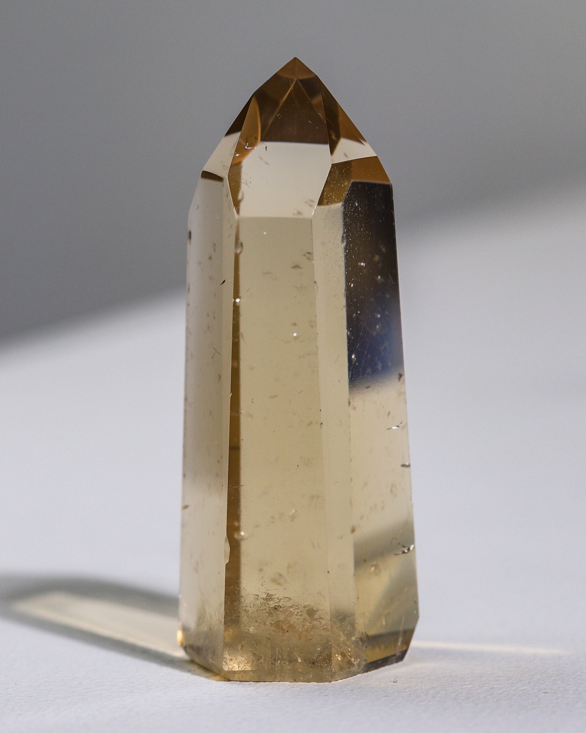 crystal clear citrine tip (natural citrine), unique piece