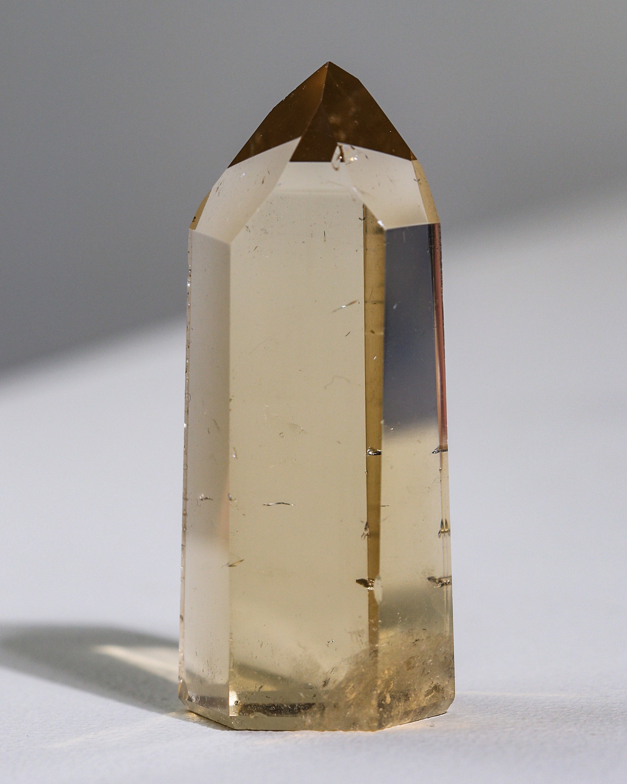 crystal clear citrine tip (natural citrine), unique piece