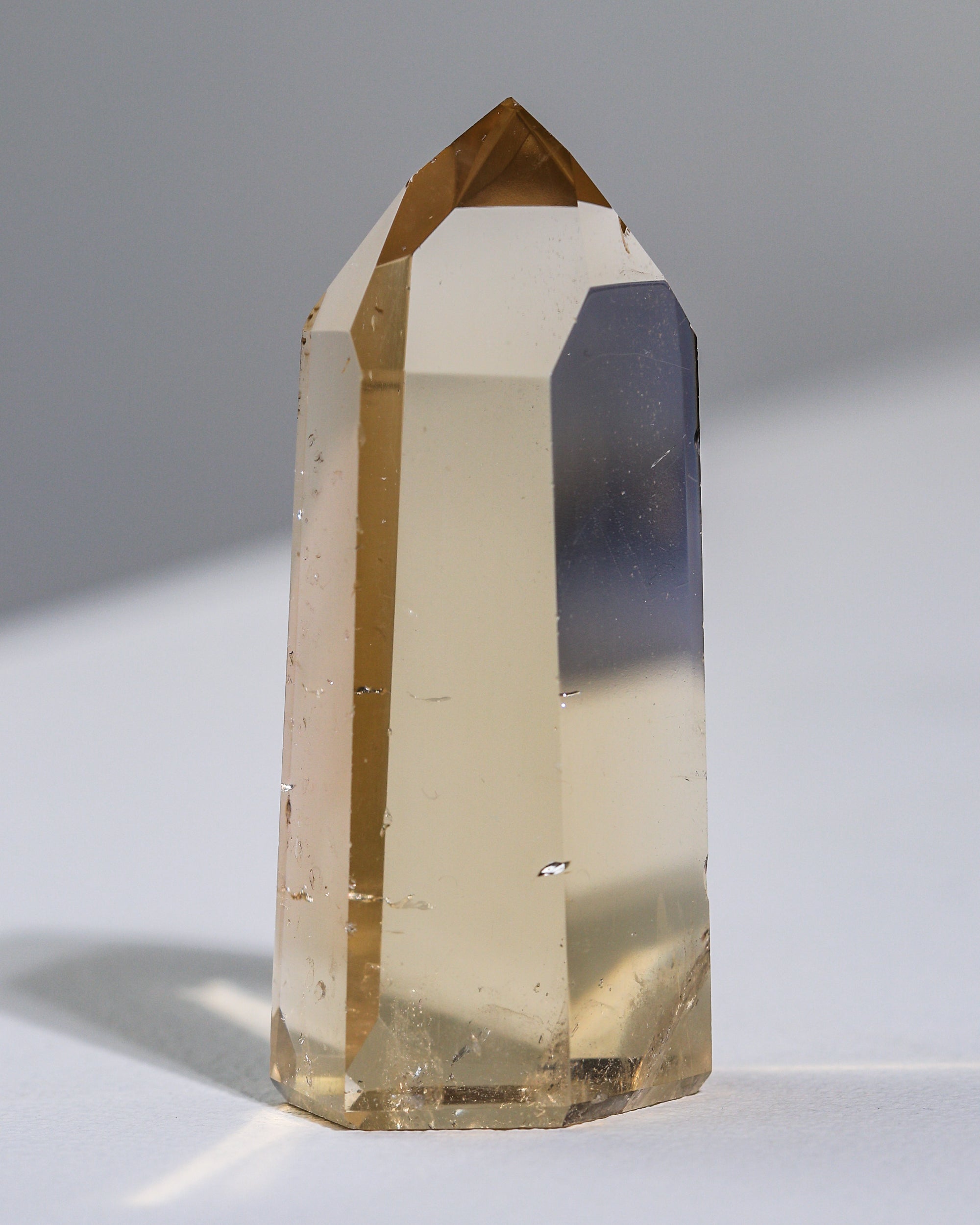 crystal clear citrine tip (natural citrine), unique piece