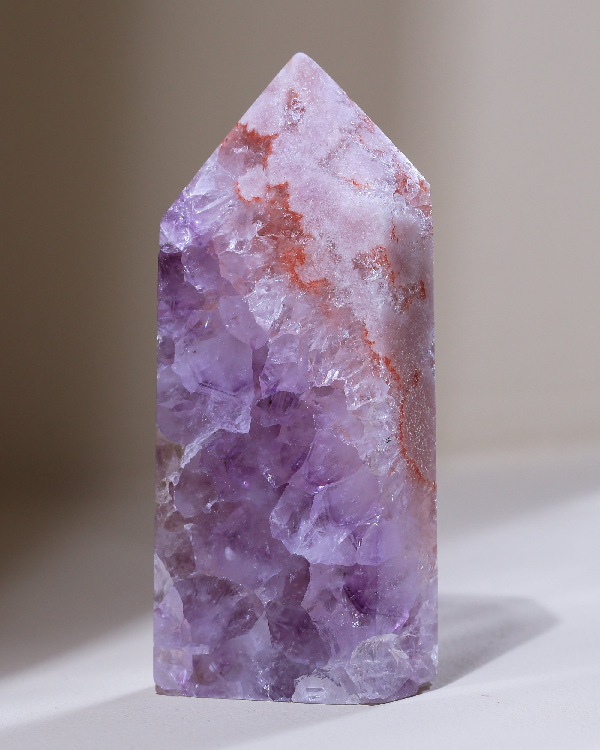 pinke Amethyst Spitze, Einzelstück