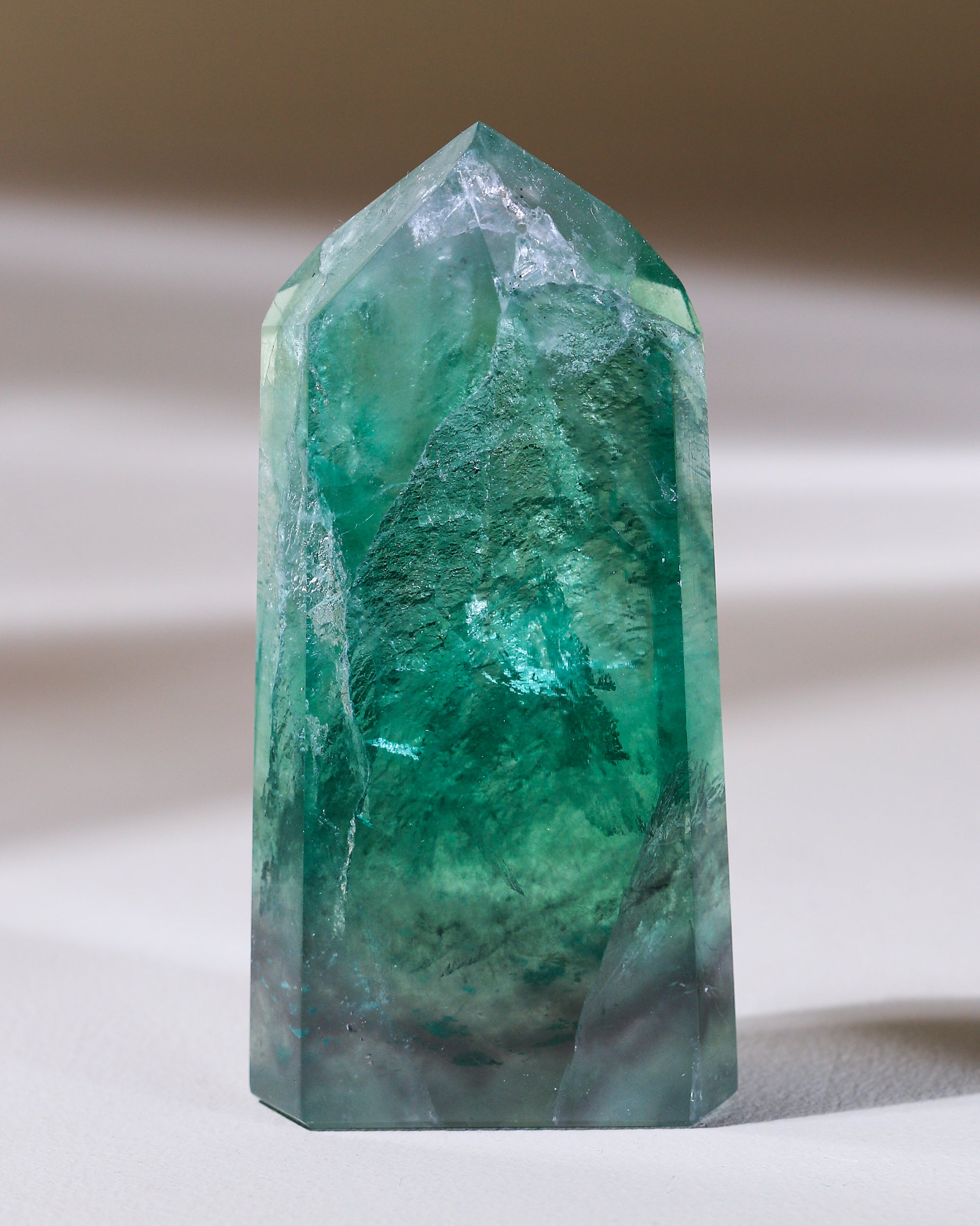 Smaragdgrüner Fluorit, Einzelstück
