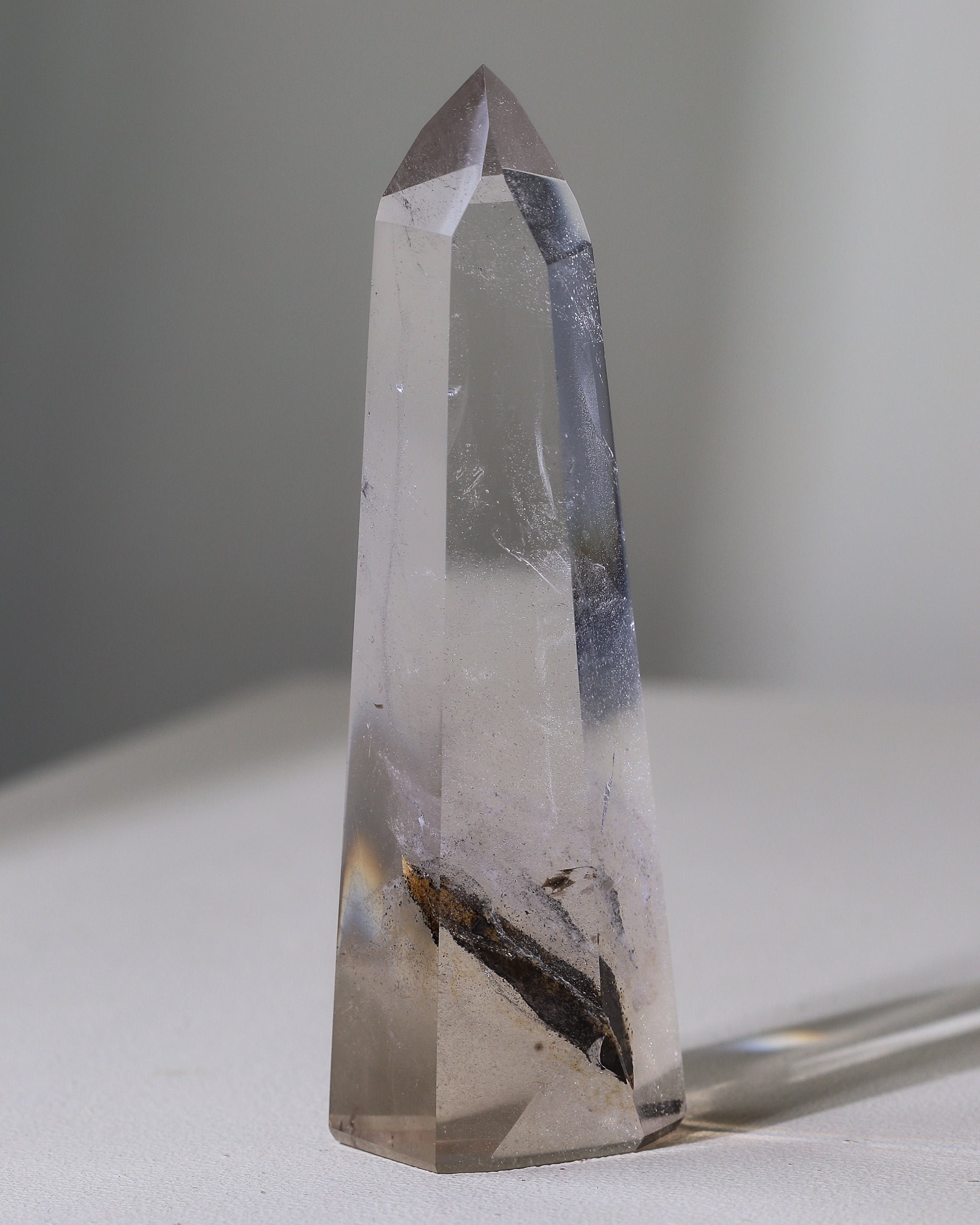 rock crystal point, unique piece