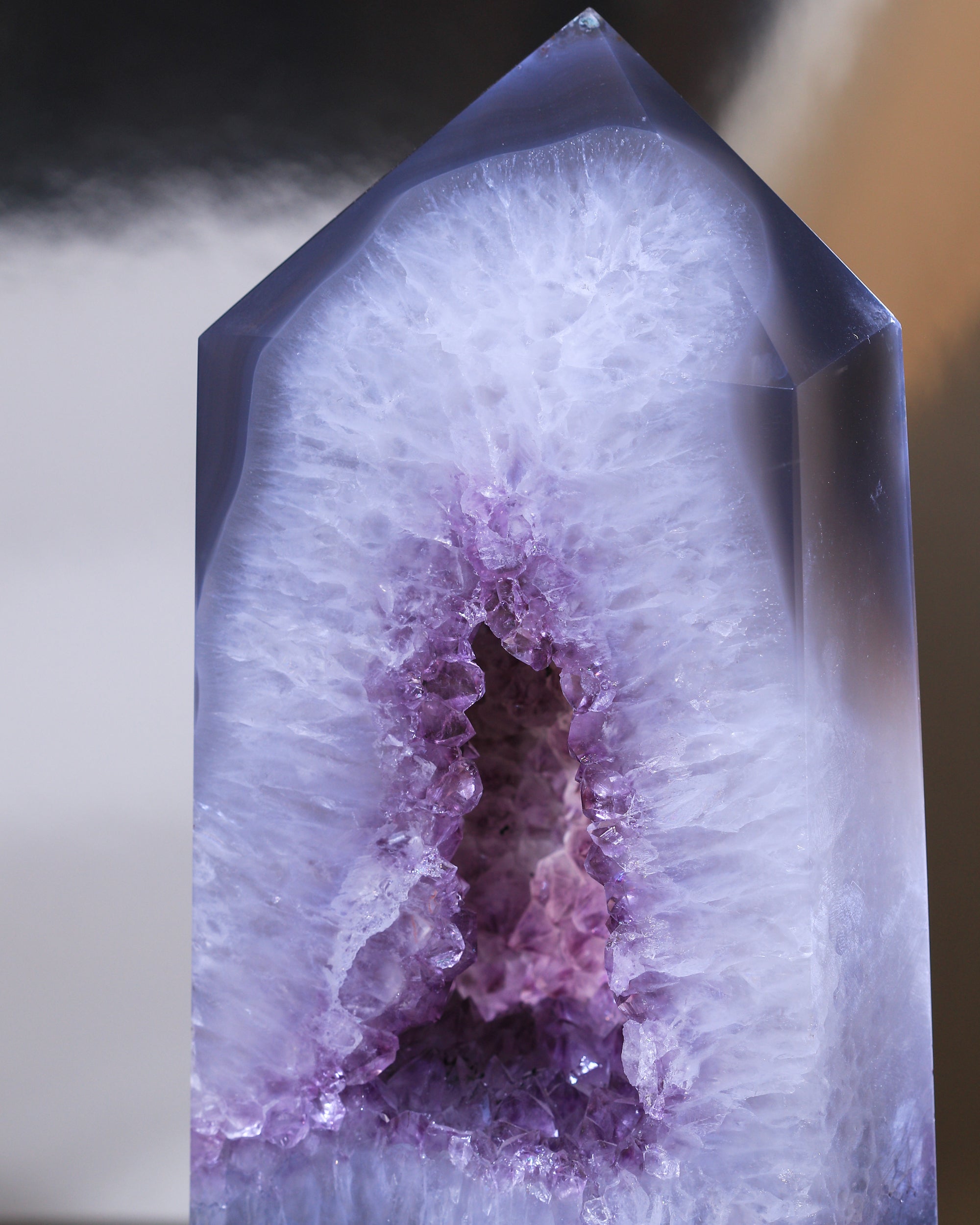 XL Amethyst-Achat Spitze, Einzelstück