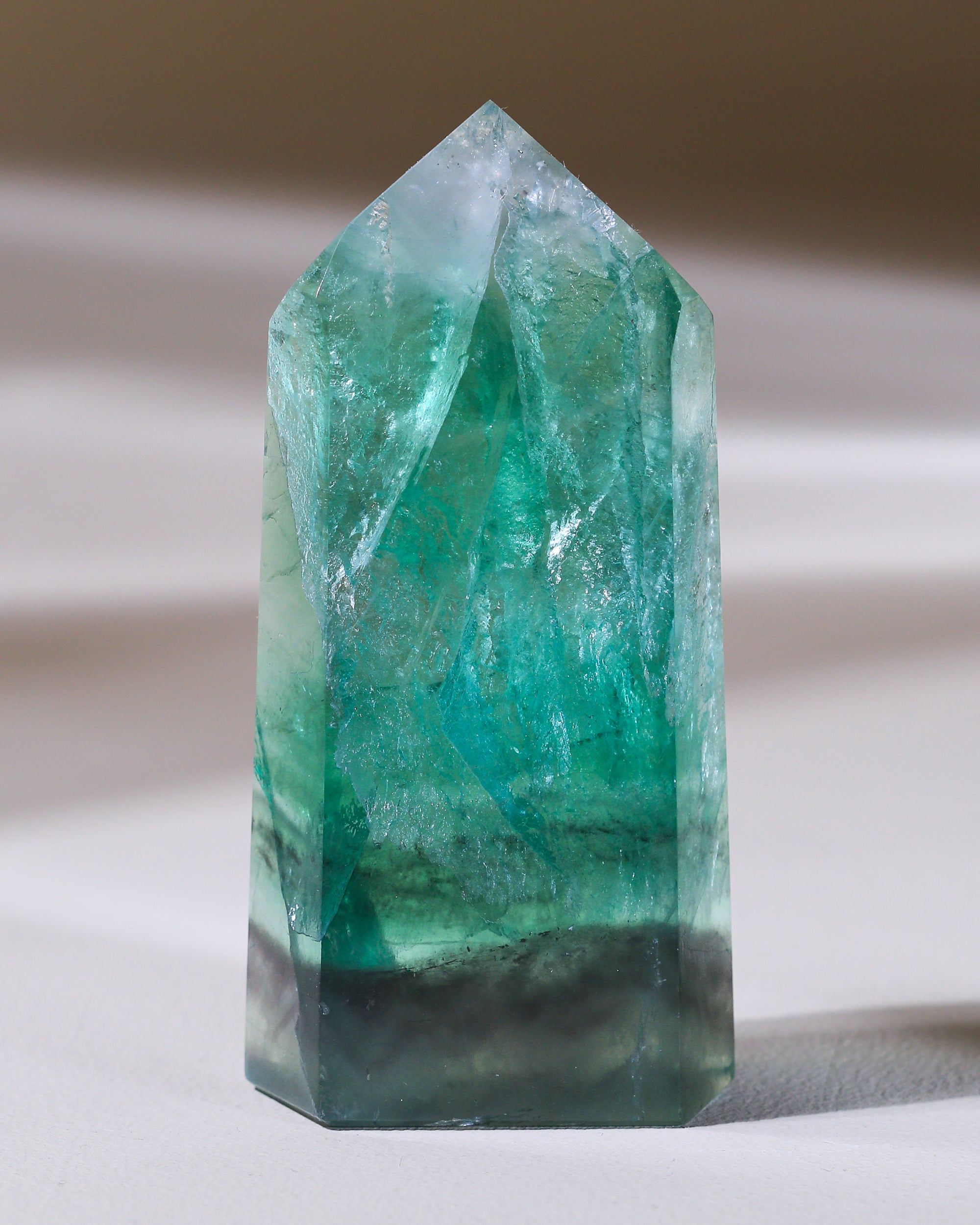 Smaragdgrüner Fluorit, Einzelstück