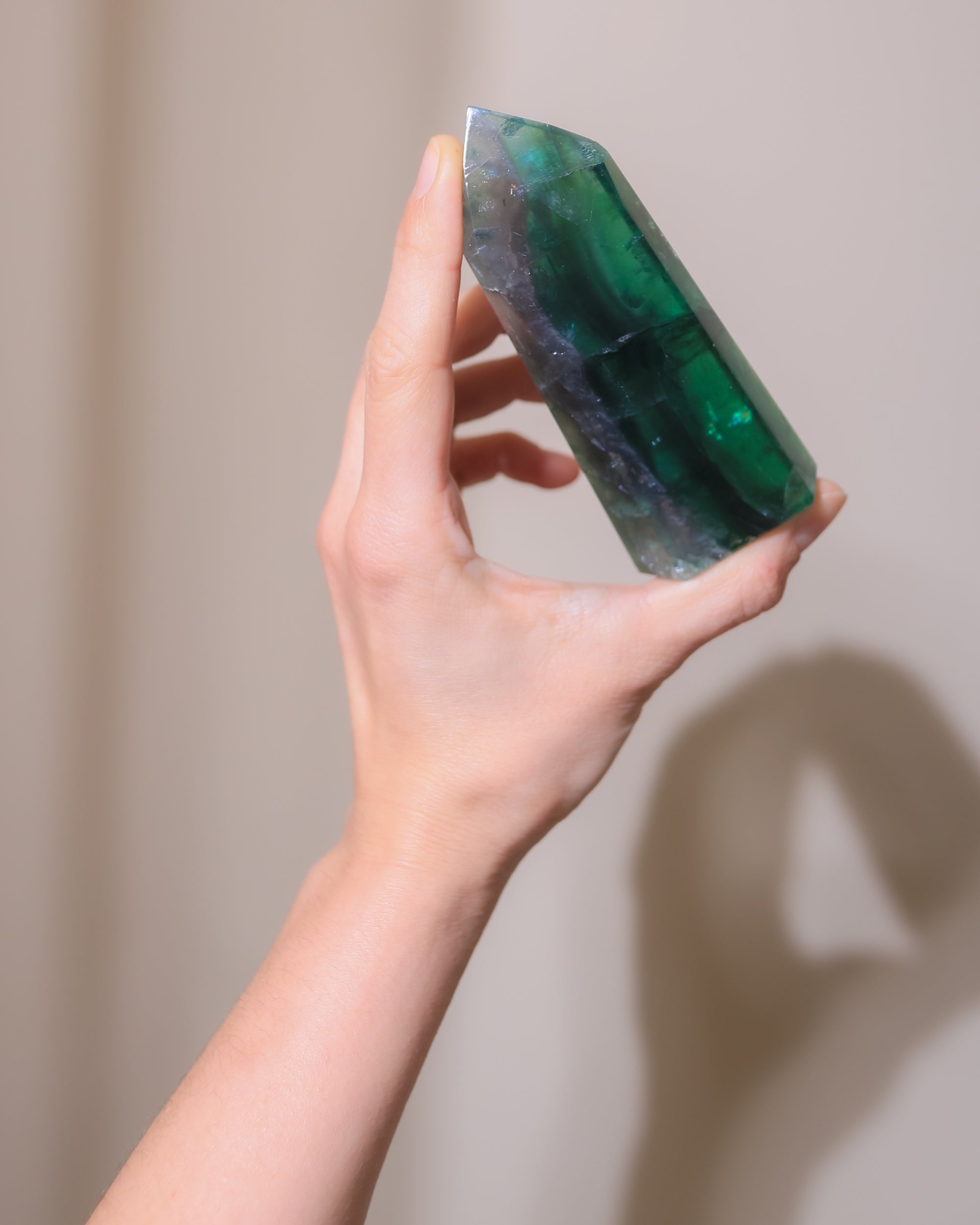 Smaragdgrüner Fluorit, Einzelstück