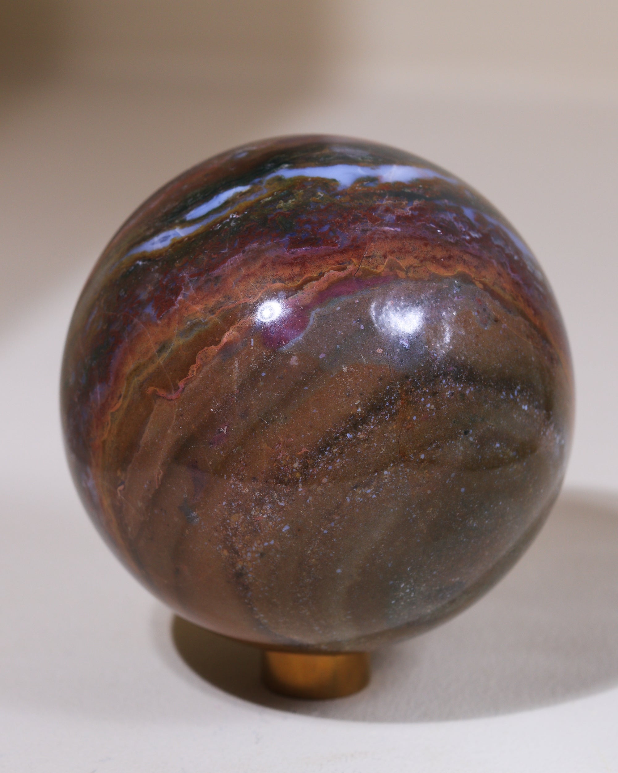 große Ozean Jaspis Kugel, Einzelstück