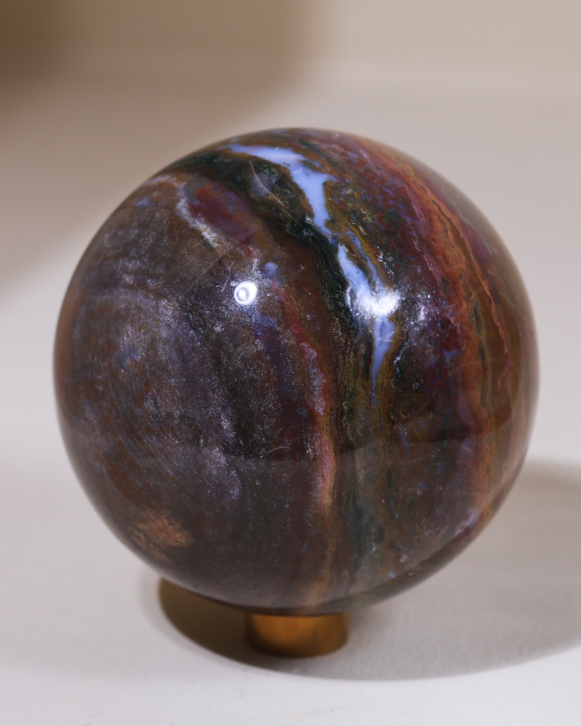 große Ozean Jaspis Kugel, Einzelstück