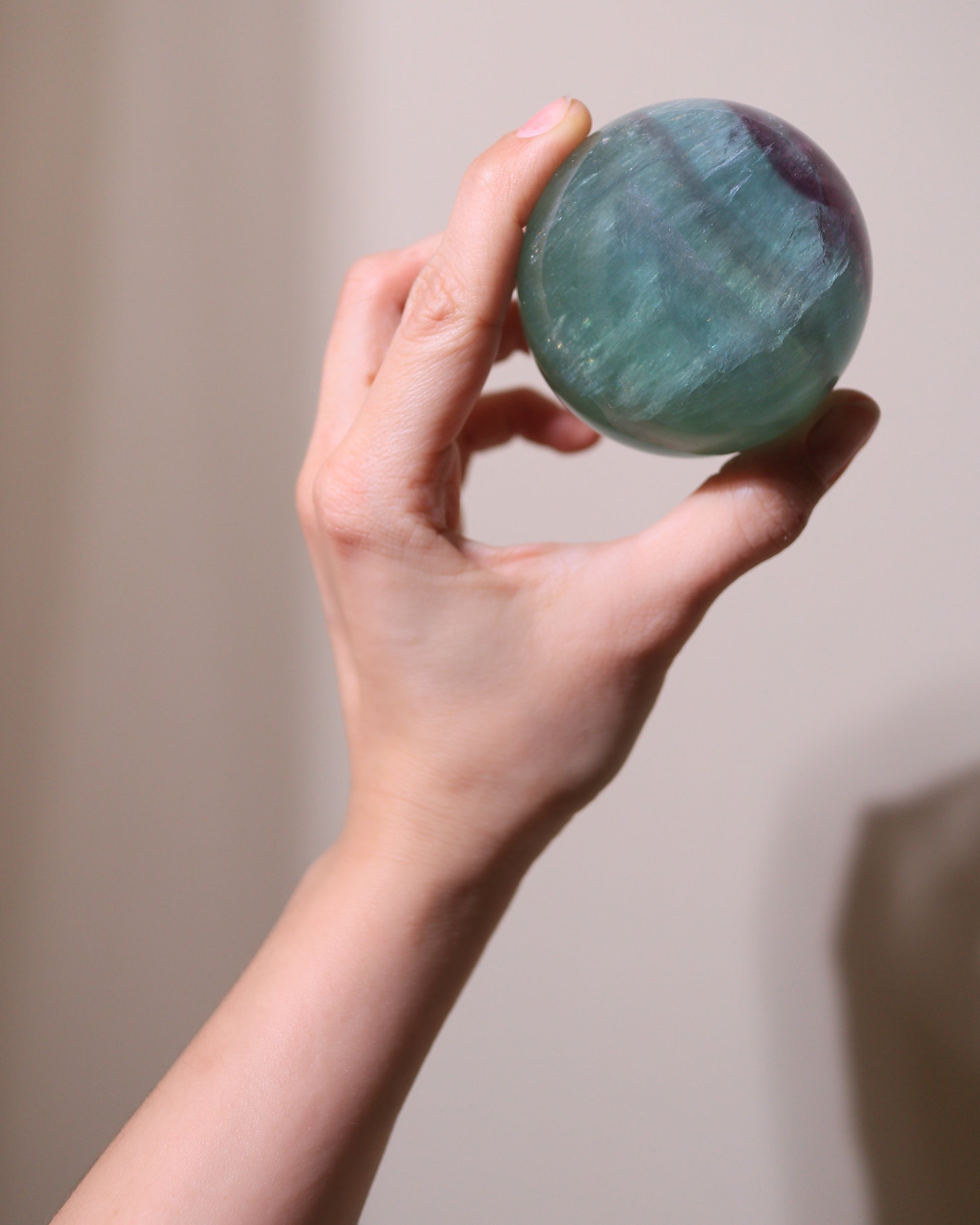 Fluorit Kugel, Einzelstück