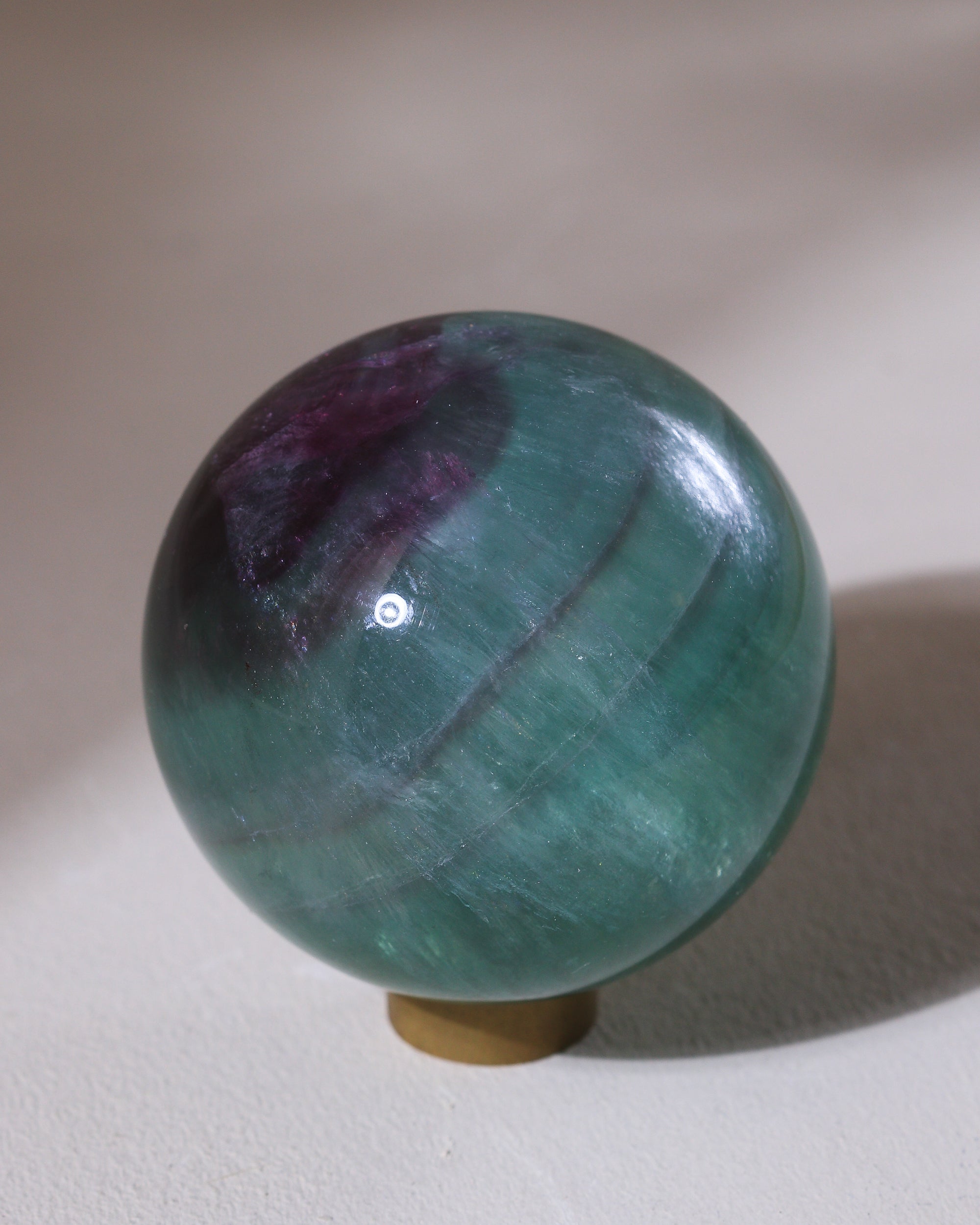 Fluorit Kugel, Einzelstück