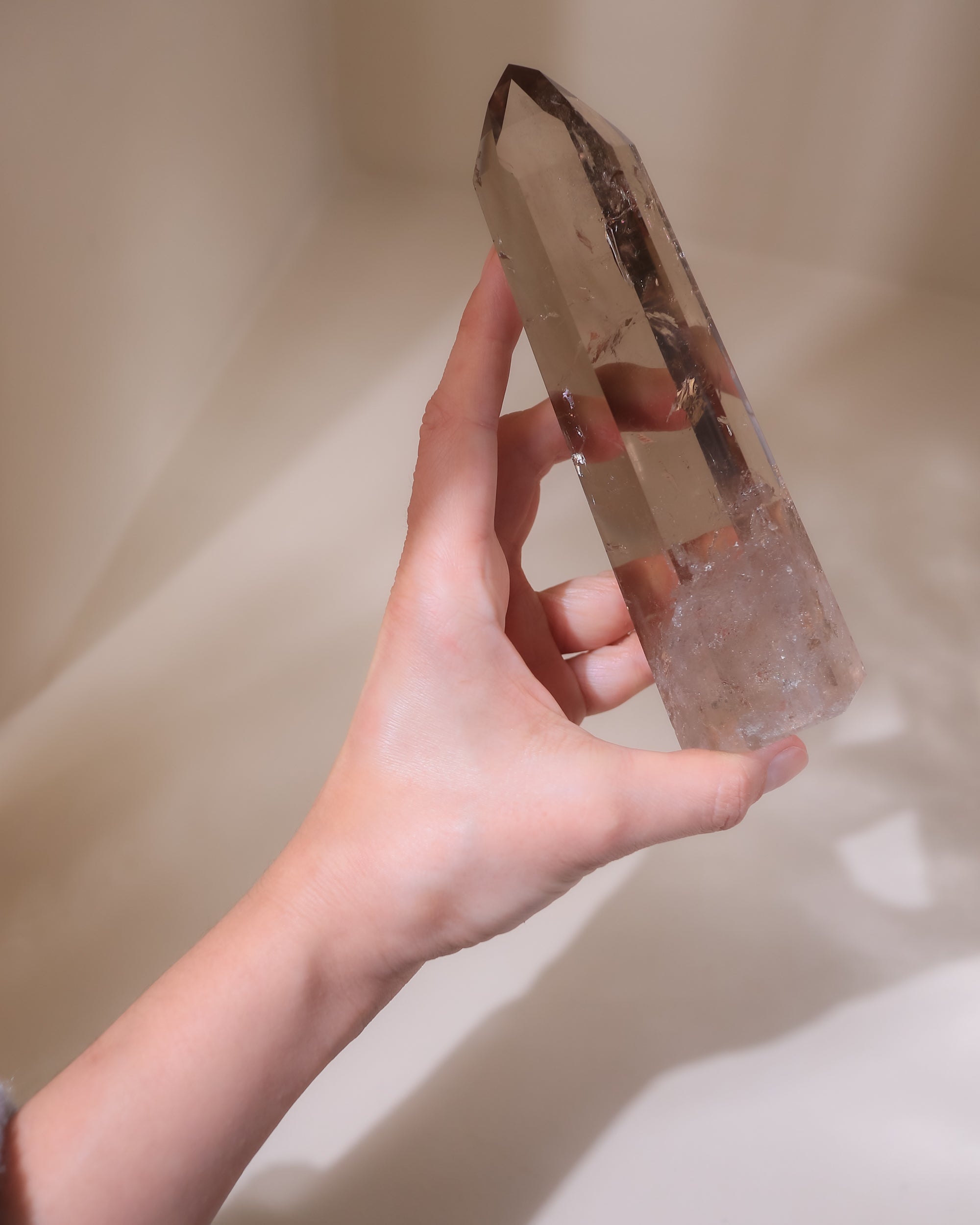 Champagnerquarz Spitze, Einzelstück