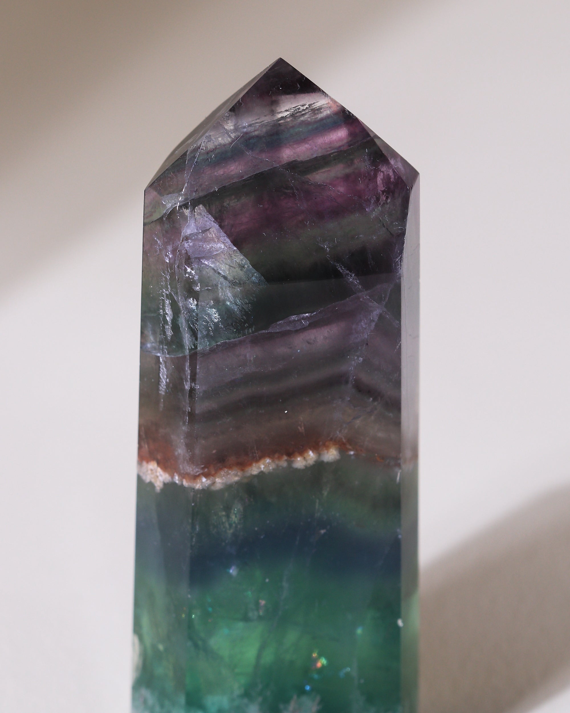 Regenbogen Fluorit, Einzelstück