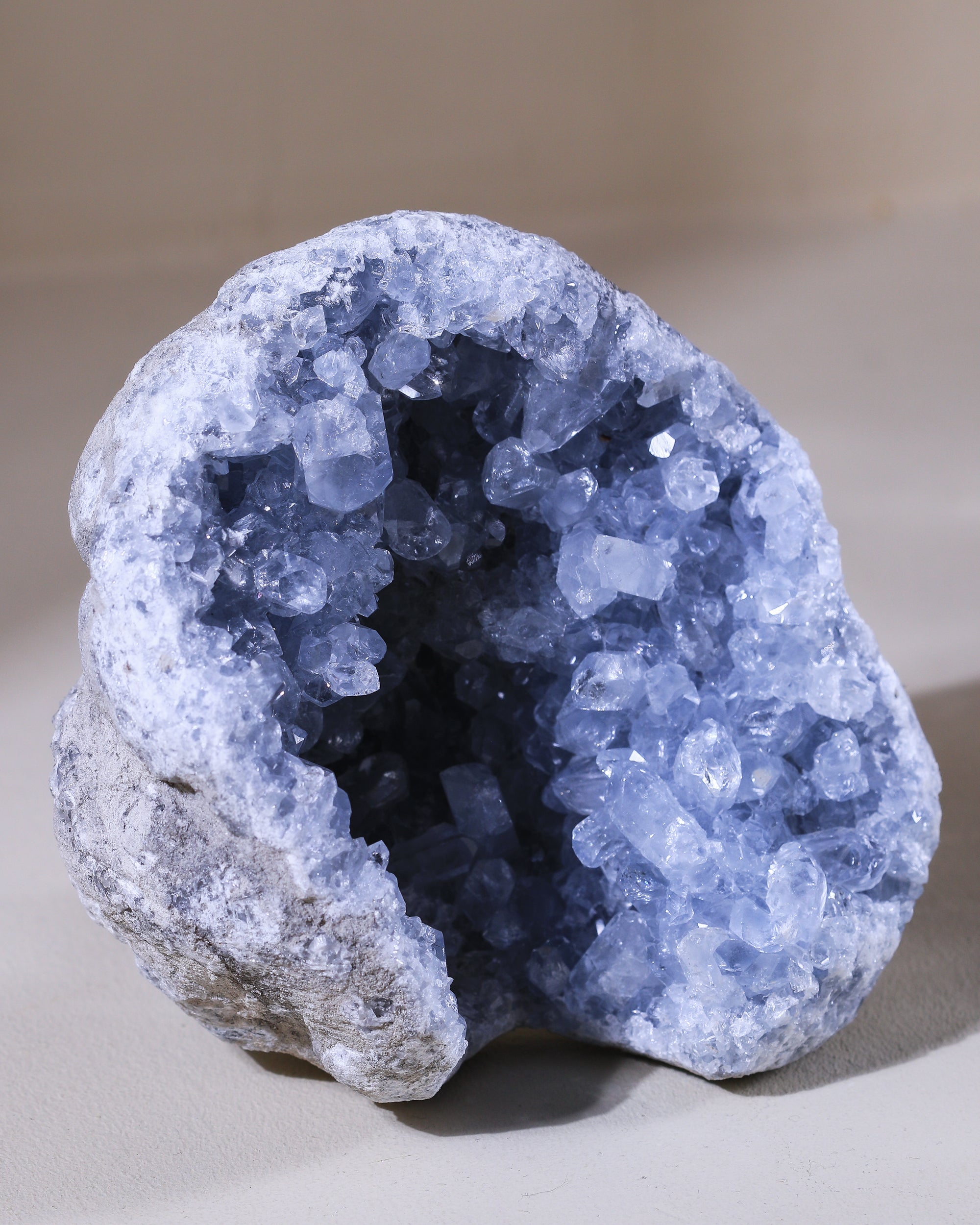 großer Coelestin Kristall, Einzelstück