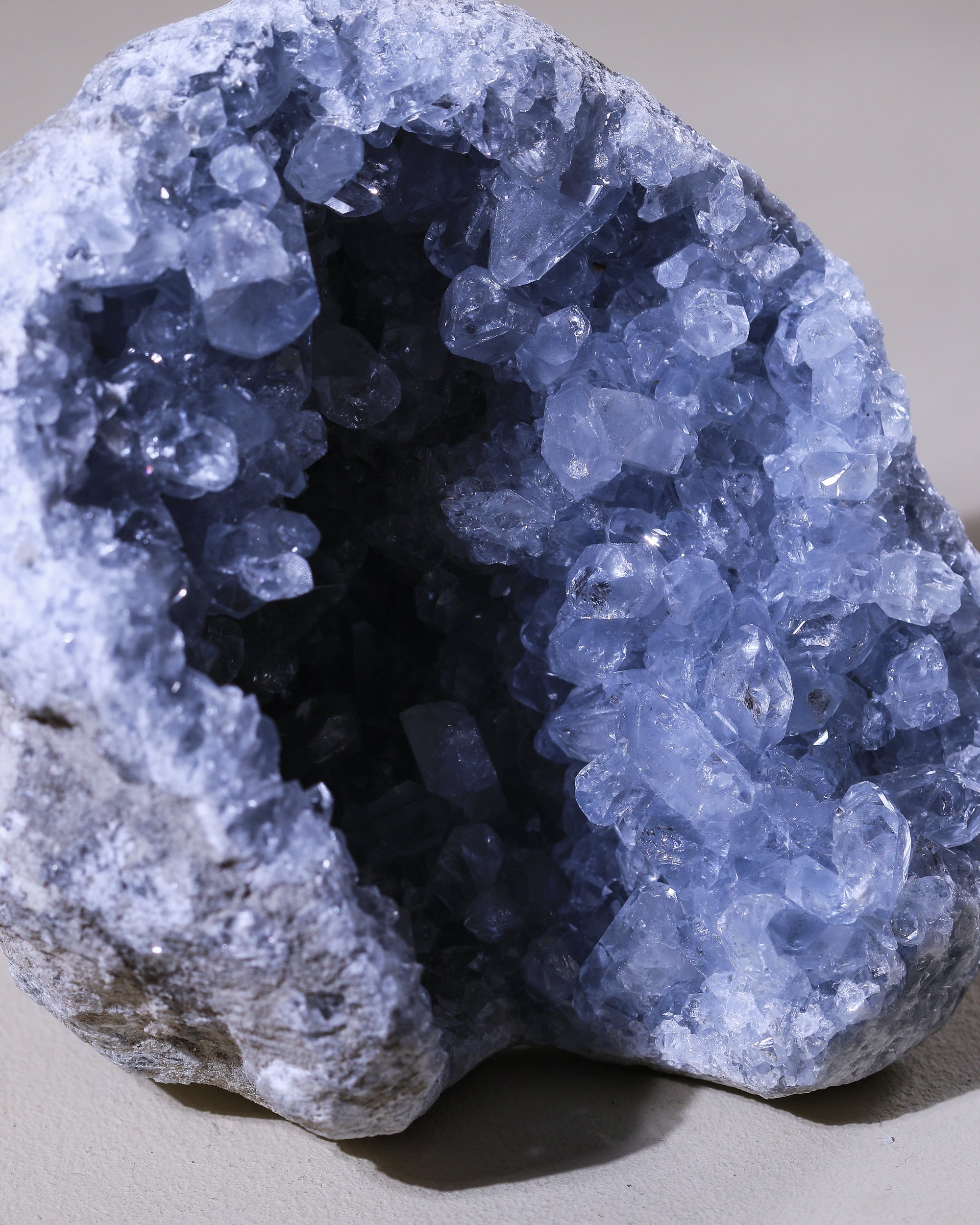 großer Coelestin Kristall, Einzelstück