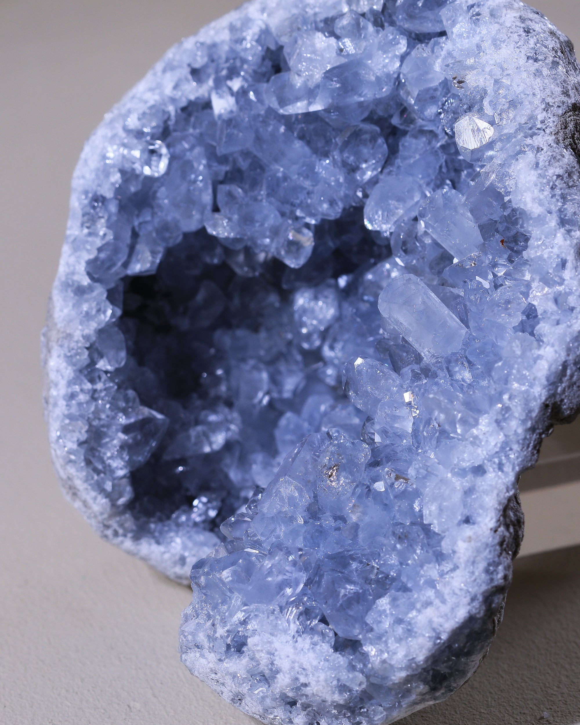 großer Coelestin Kristall, Einzelstück