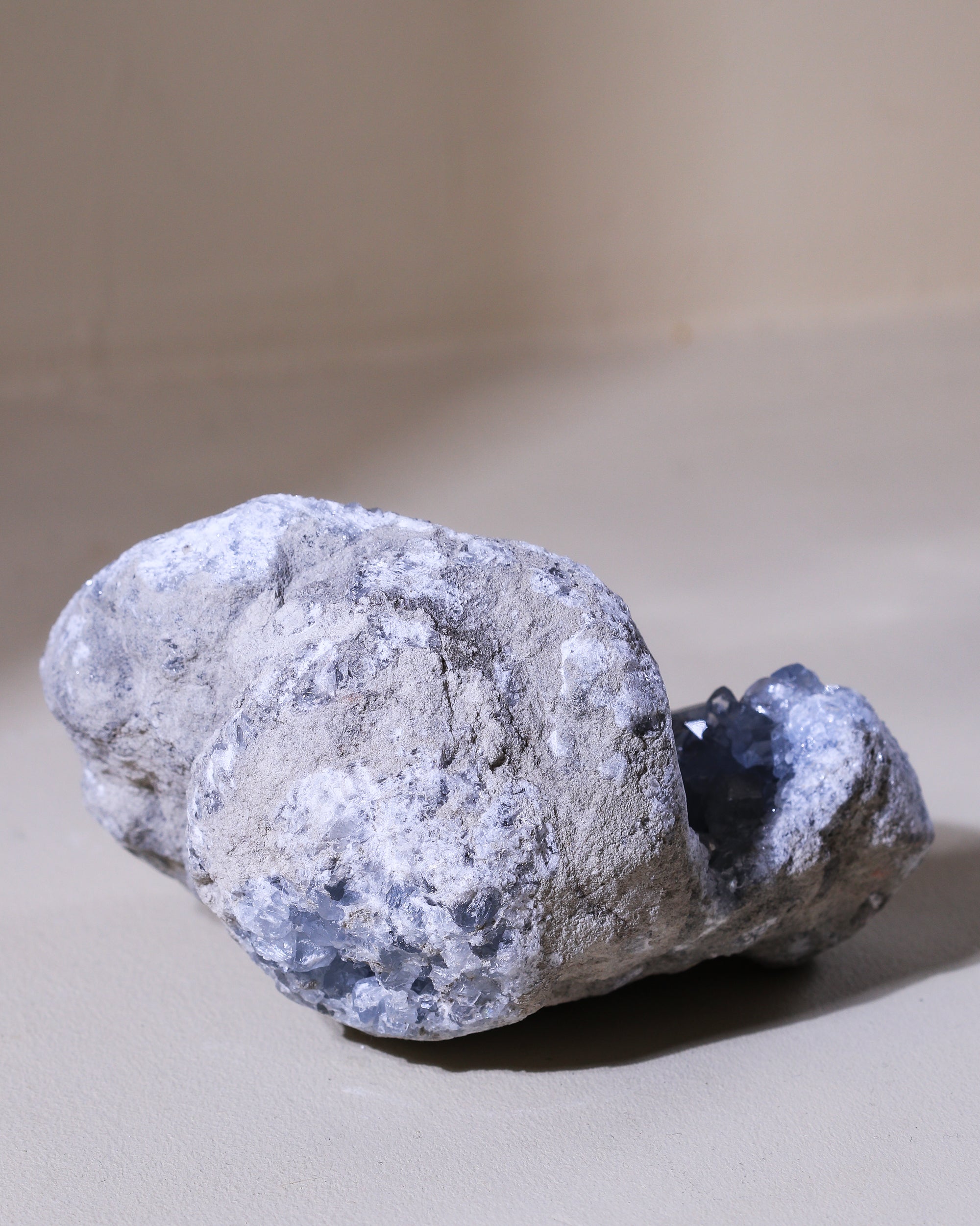 großer Coelestin Kristall, Einzelstück