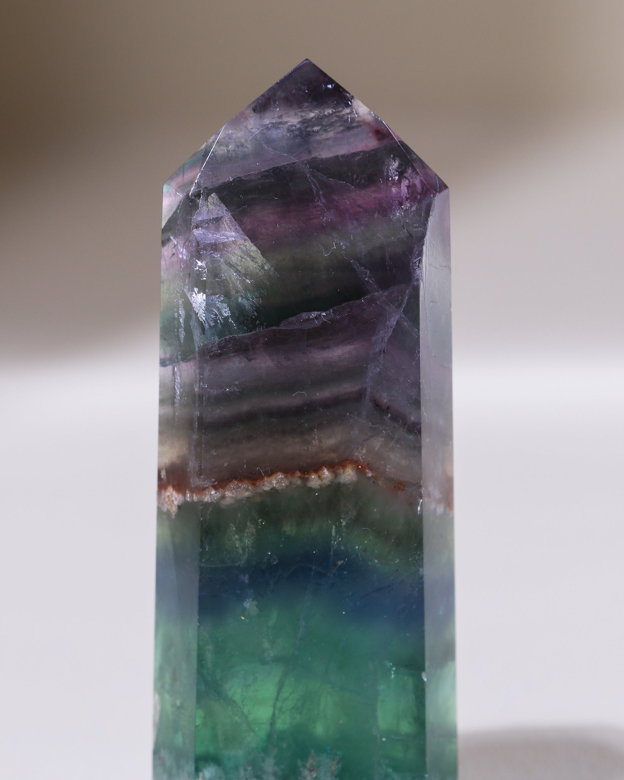 Regenbogen Fluorit, Einzelstück