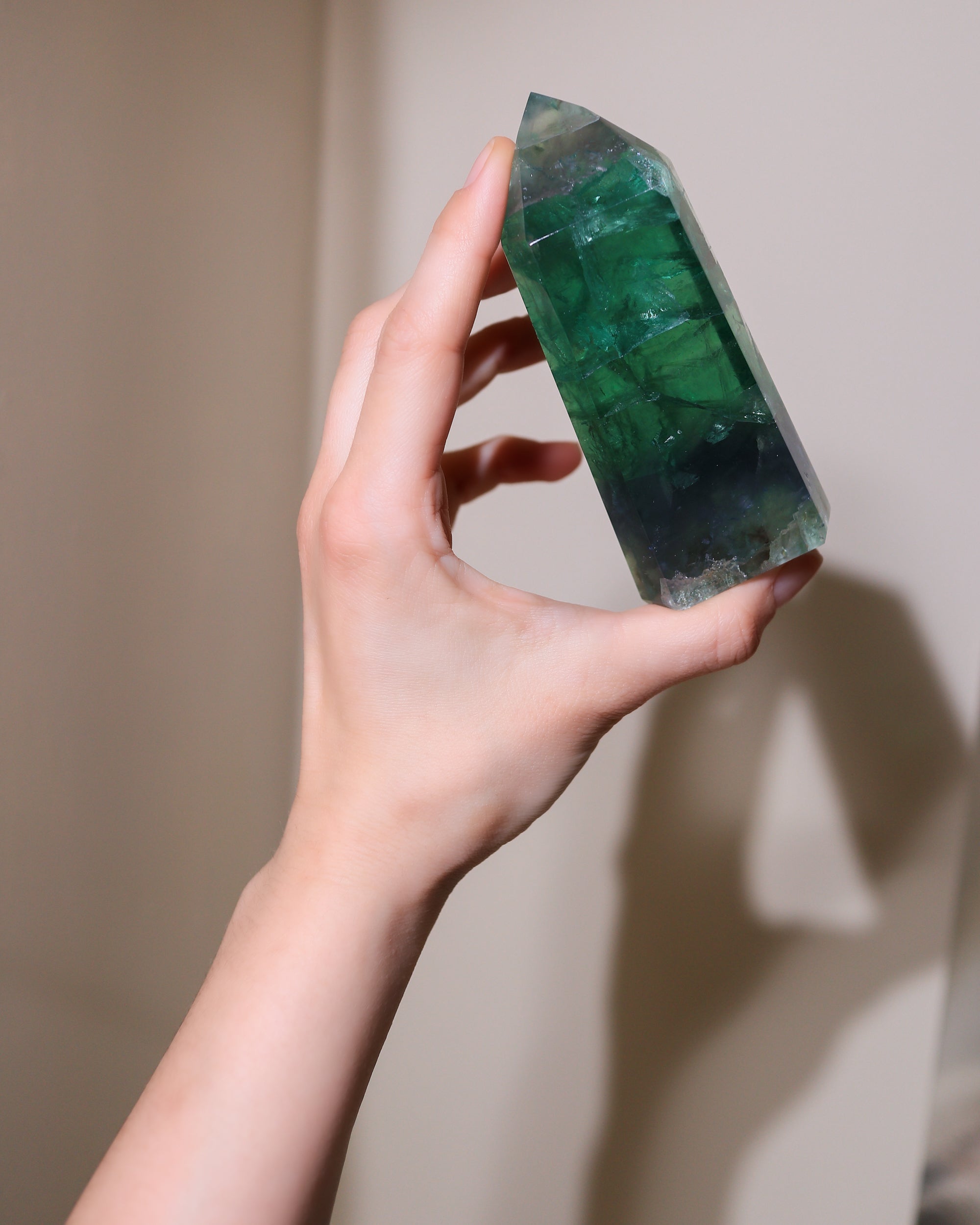 Smaragdgrüner Fluorit, Einzelstück