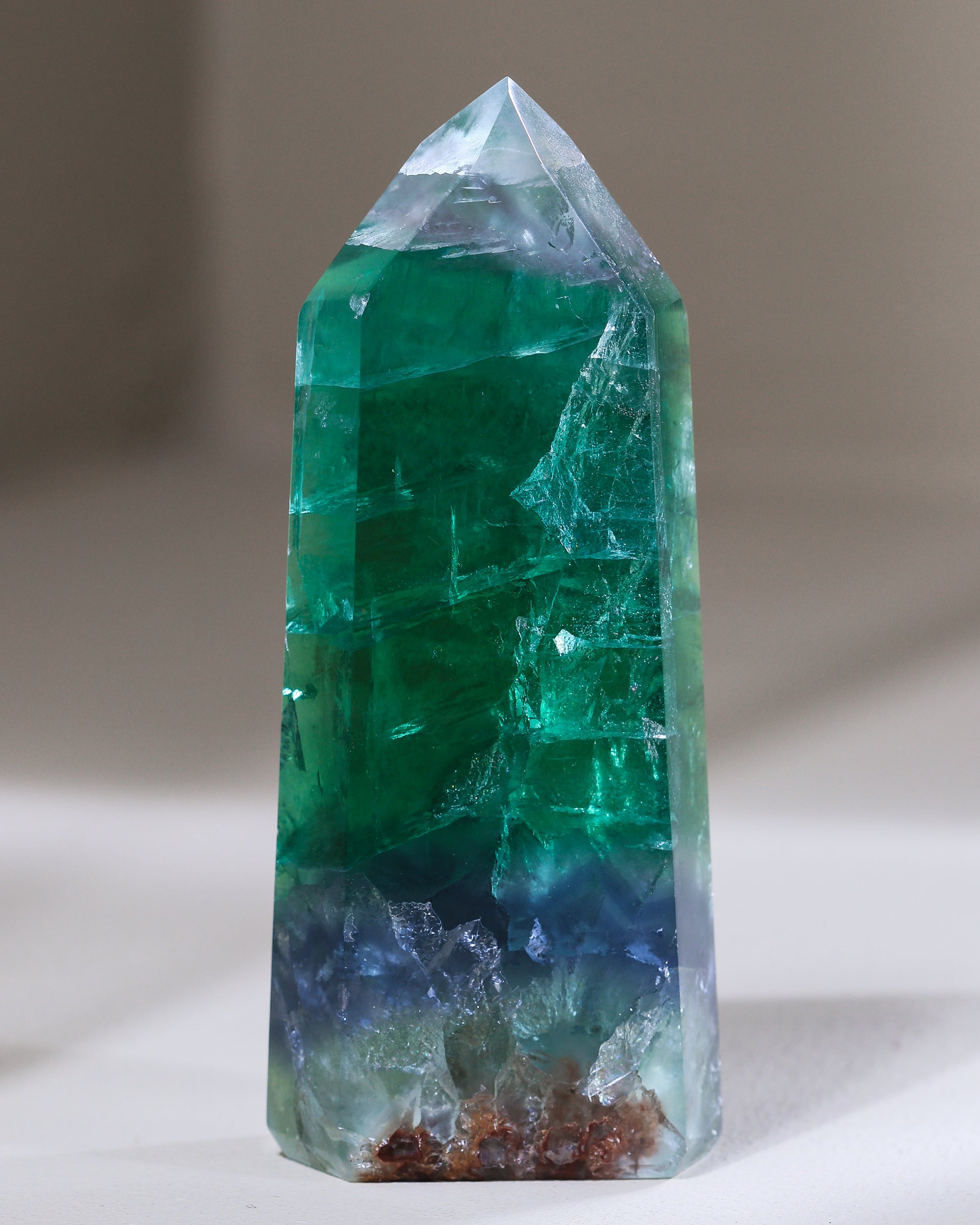 Smaragdgrüner Fluorit, Einzelstück