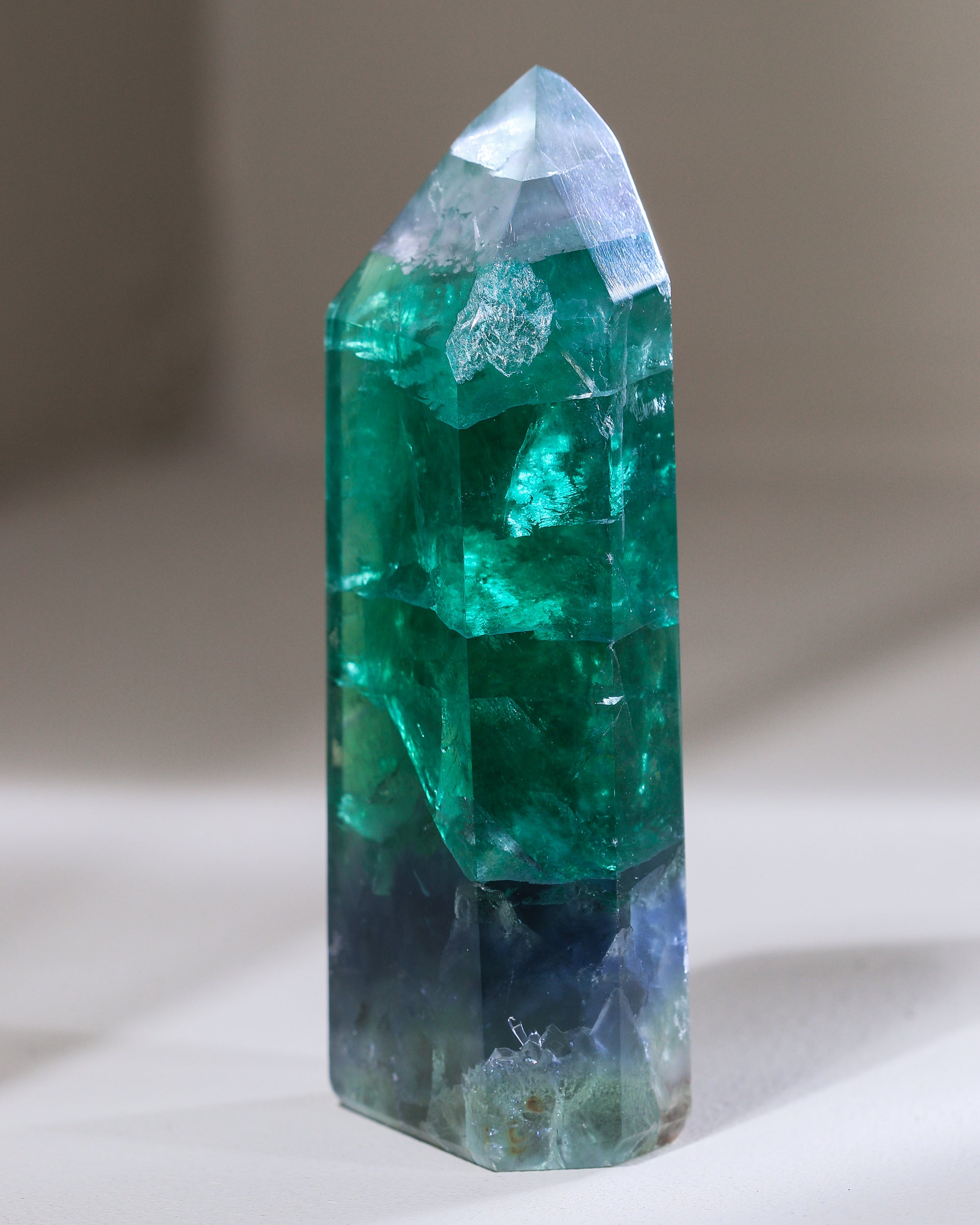 Smaragdgrüner Fluorit, Einzelstück