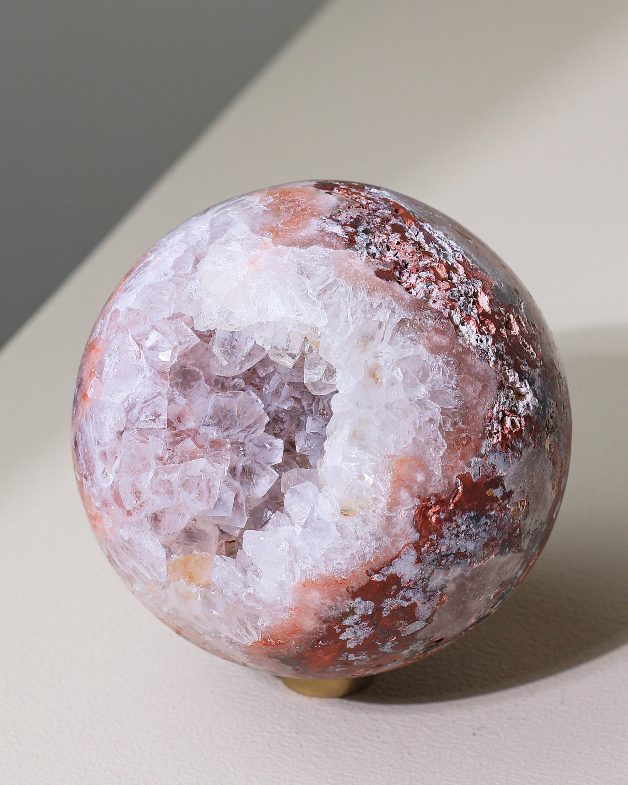 Large Agate / Amethyst sphere, unique piece