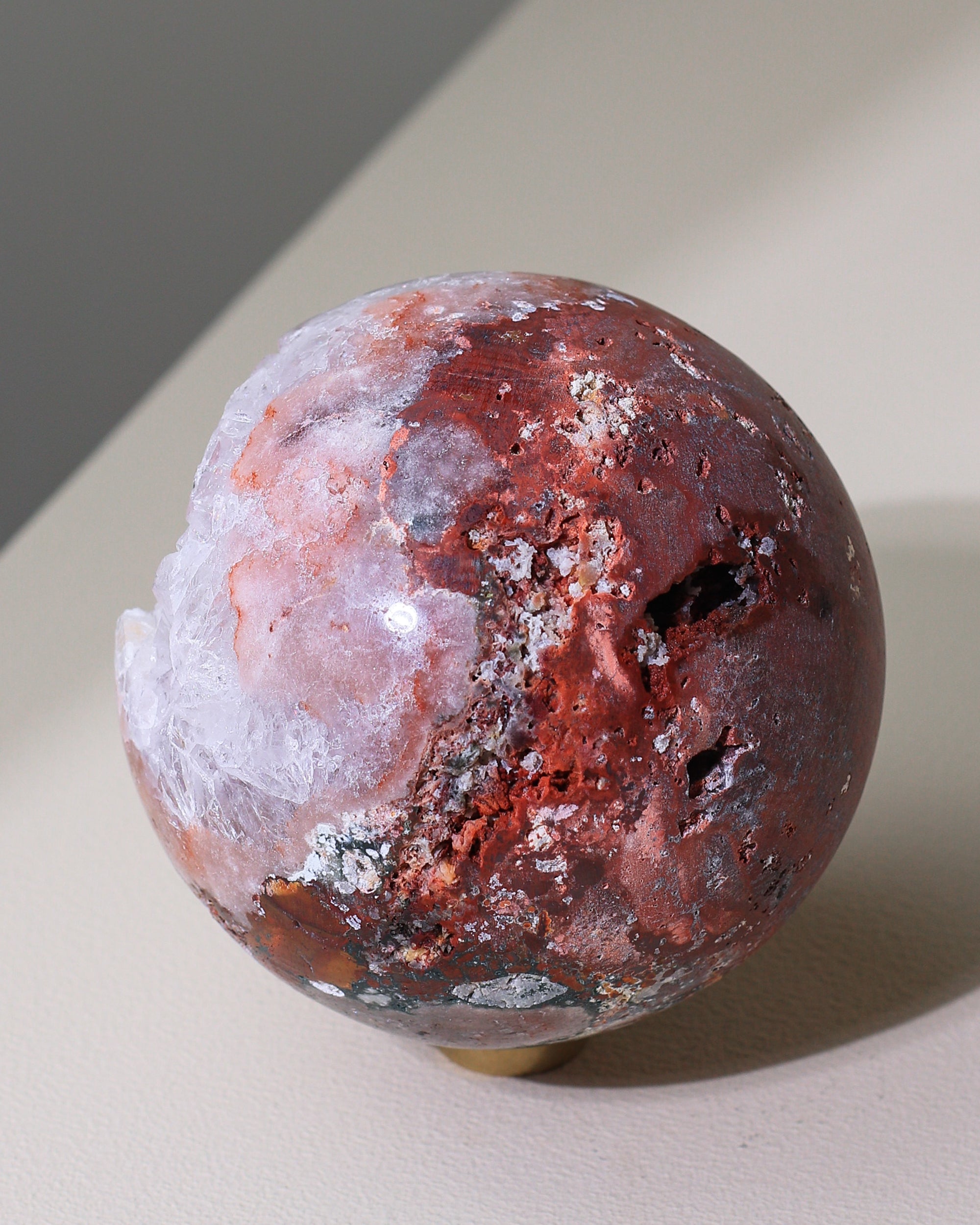 Large Agate / Amethyst sphere, unique piece