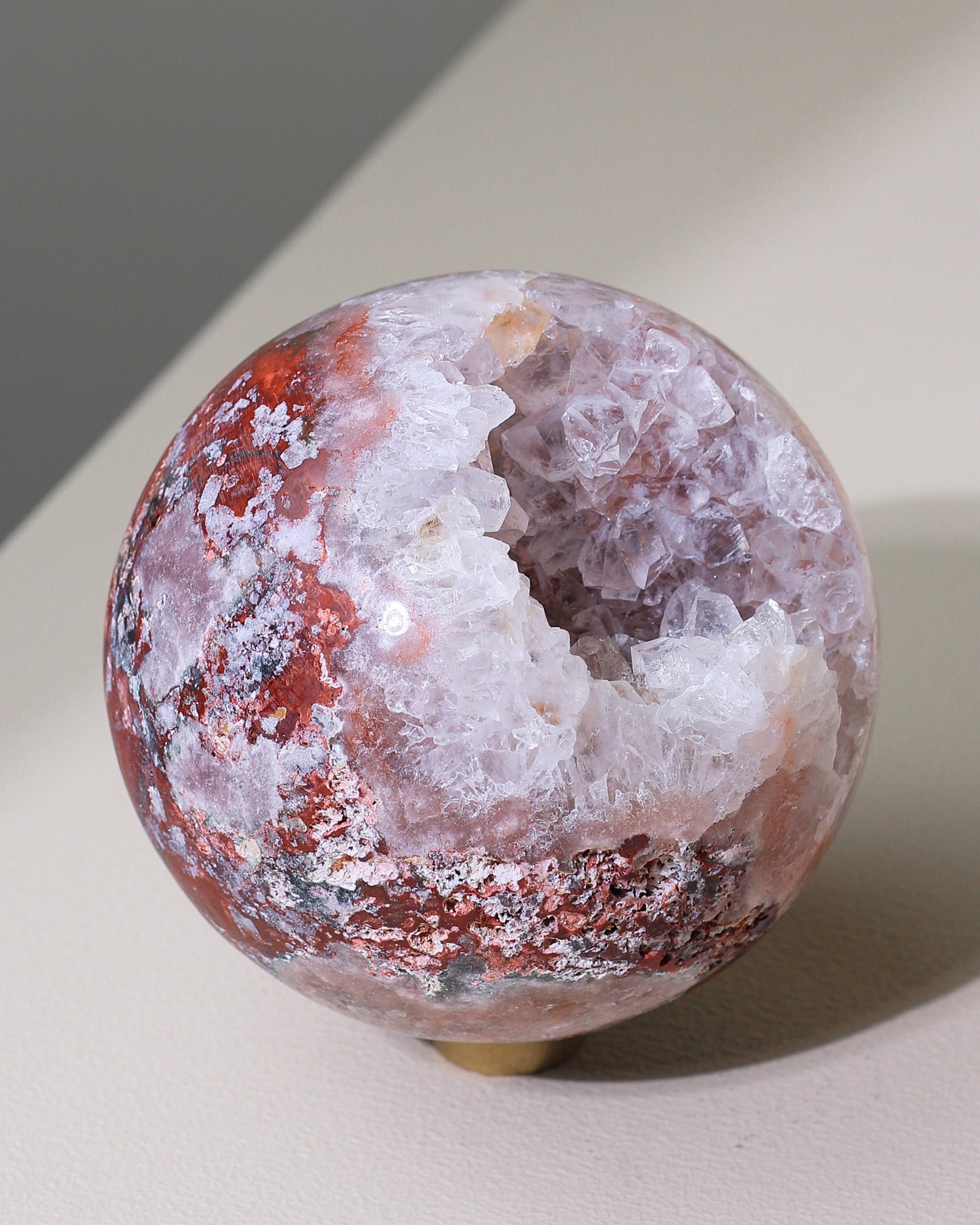 Large Agate / Amethyst sphere, unique piece