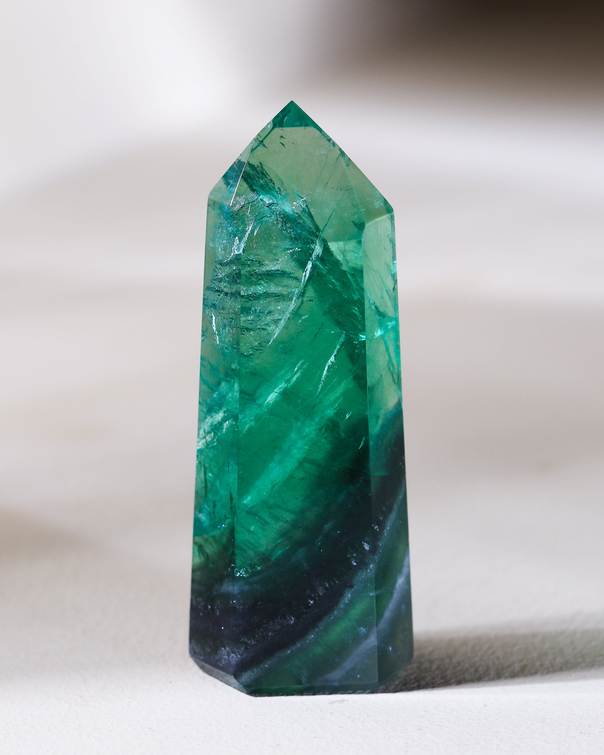 Smaragdgrüner Fluorit, Einzelstück